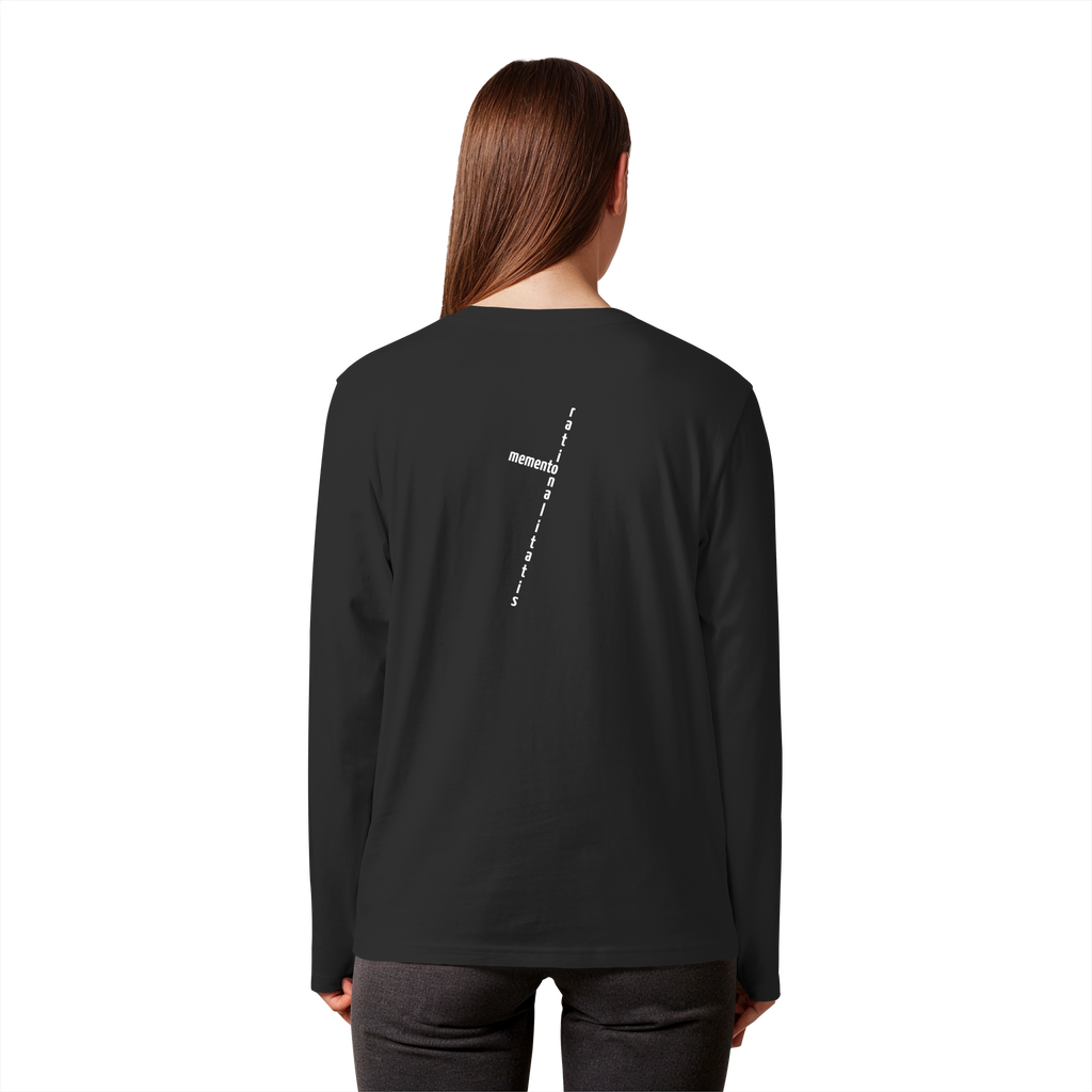 WHITE BACK (K2) - Organic Longsleeve T-Shirt