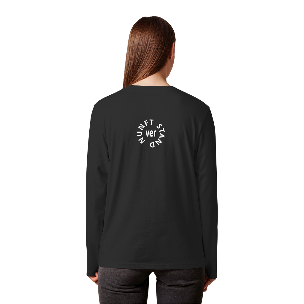 WHITE BACK (K4) - Organic Longsleeve T-Shirt