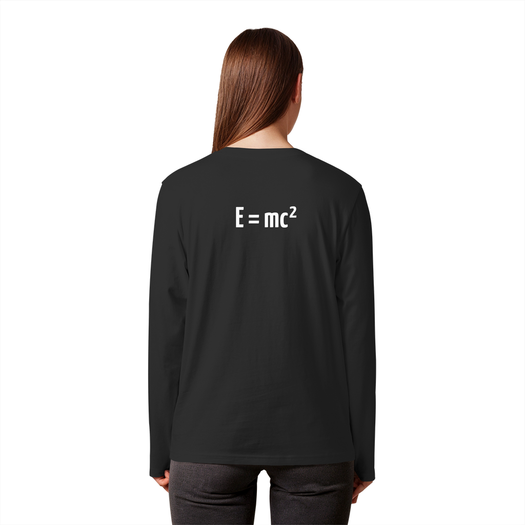 WHITE BACK (K3) - Organic Longsleeve T-Shirt