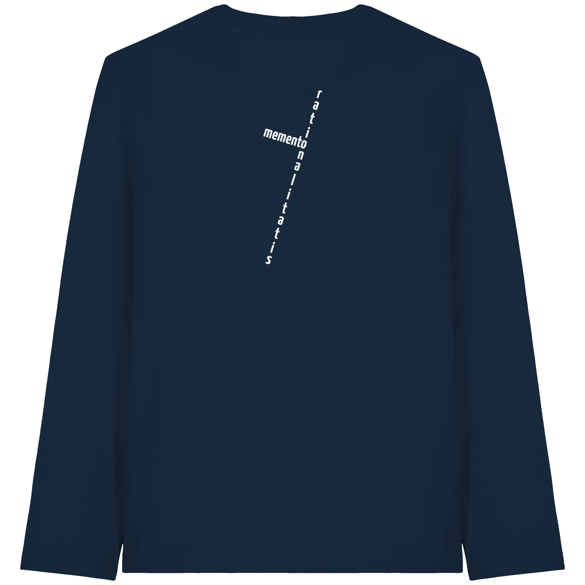 WHITE BACK (K2) - Organic Longsleeve T-Shirt