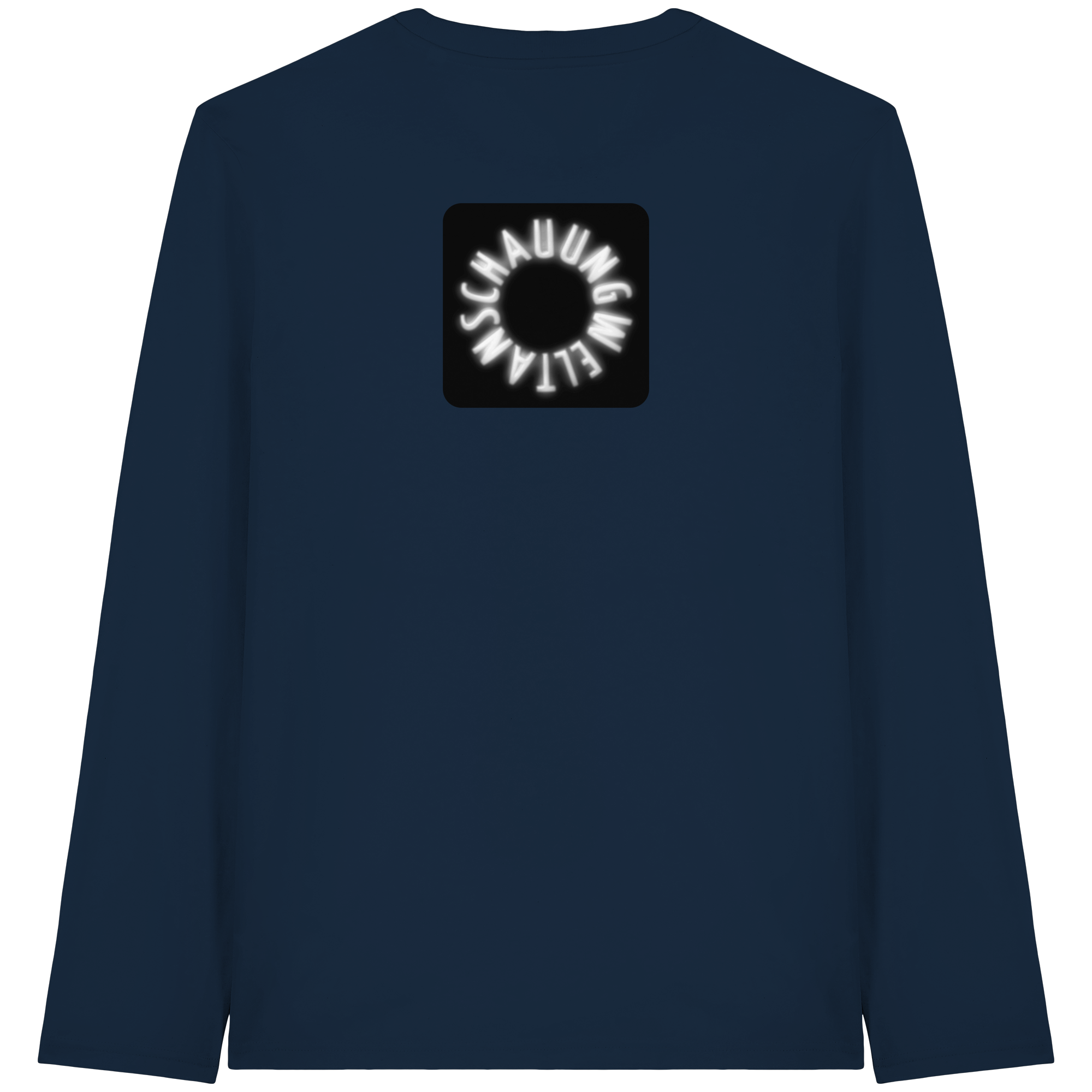 WHITE BACK (K5) - Organic Longsleeve T-Shirt