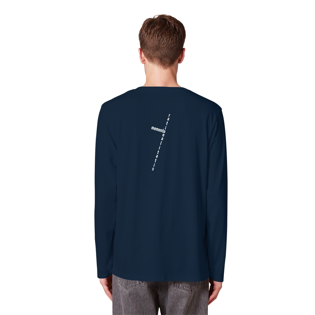 WHITE BACK (K2) - Organic Longsleeve T-Shirt