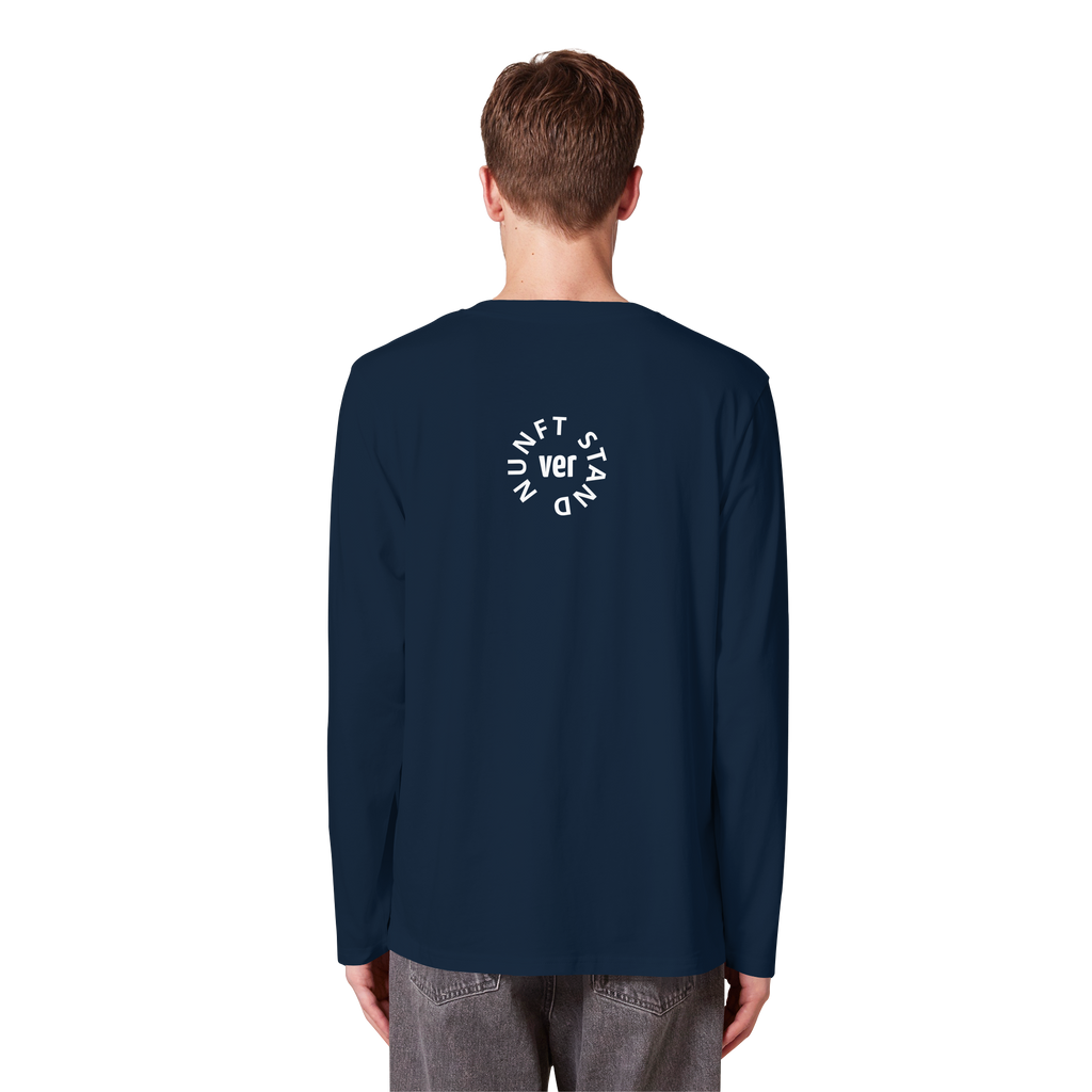 WHITE BACK (K4) - Organic Longsleeve T-Shirt