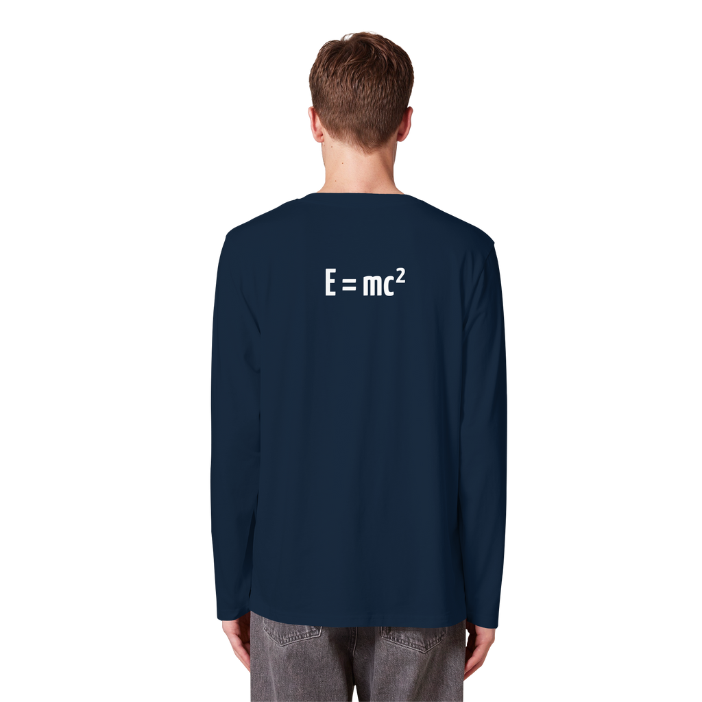 WHITE BACK (K3) - Organic Longsleeve T-Shirt