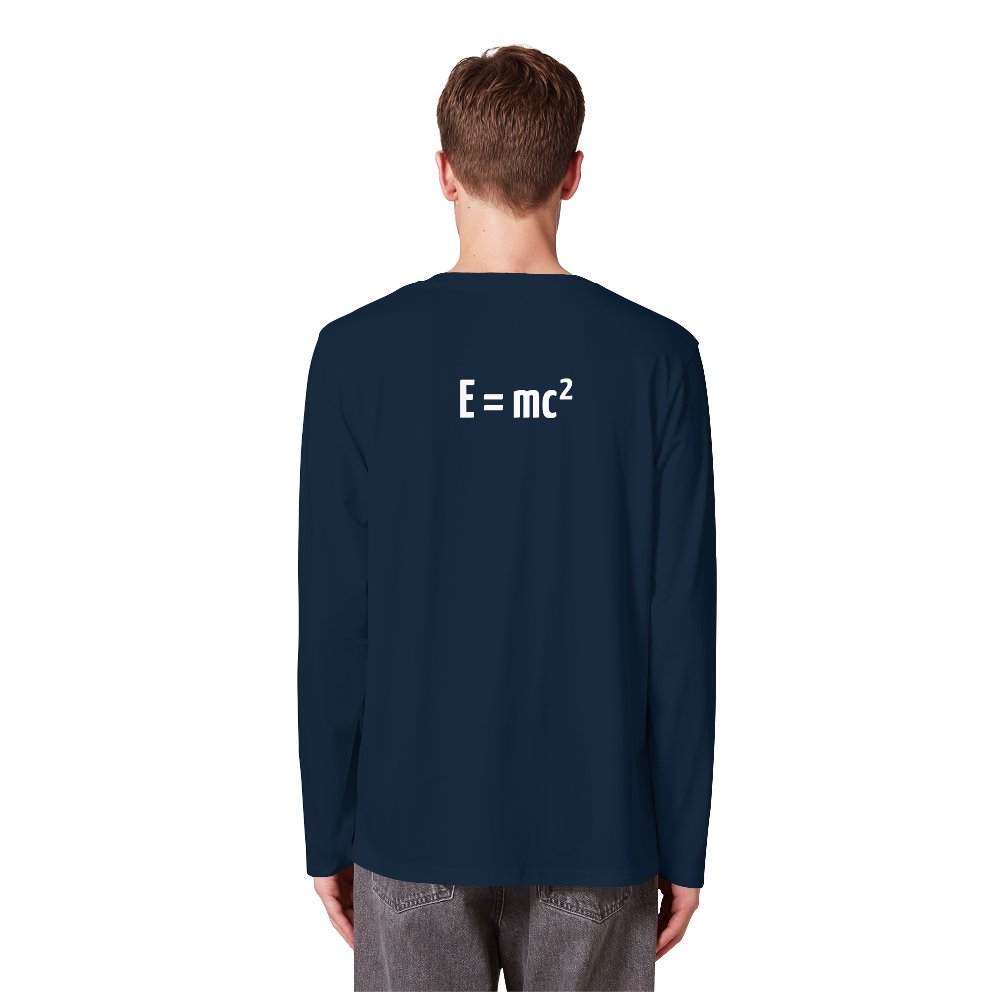 WHITE BACK (K3) - Organic Longsleeve T-Shirt