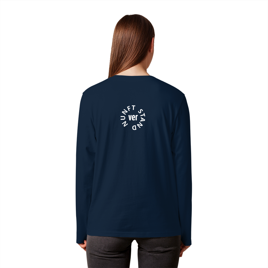 WHITE BACK (K4) - Organic Longsleeve T-Shirt