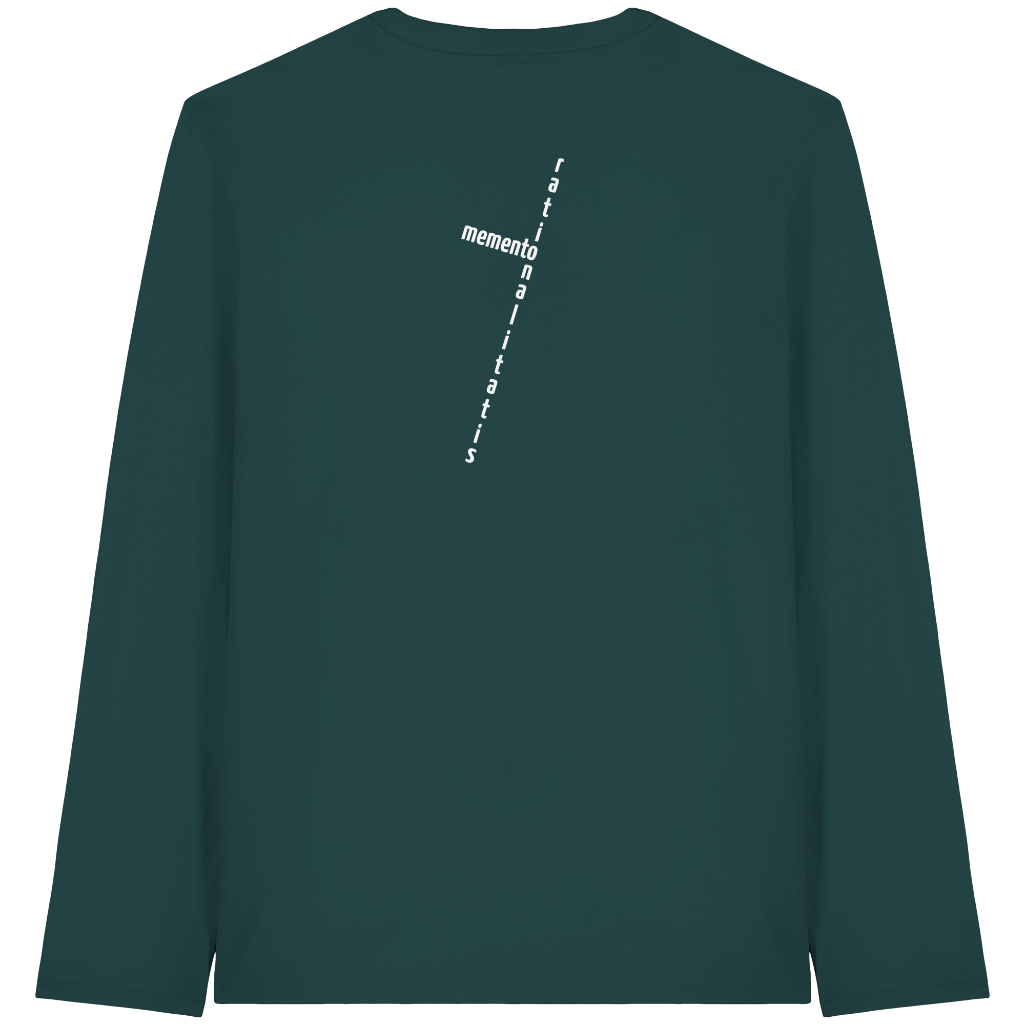 WHITE BACK (K2) - Organic Longsleeve T-Shirt