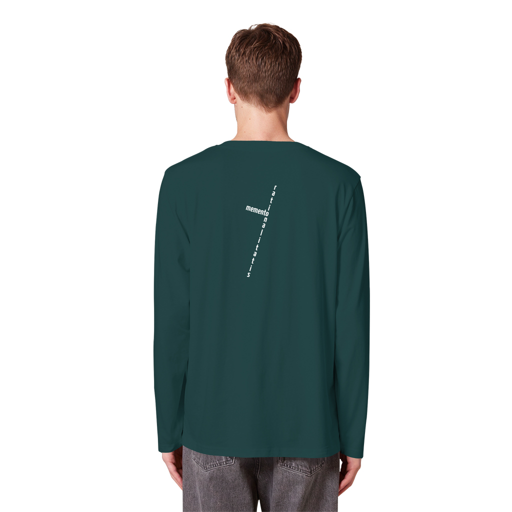 WHITE BACK (K2) - Organic Longsleeve T-Shirt