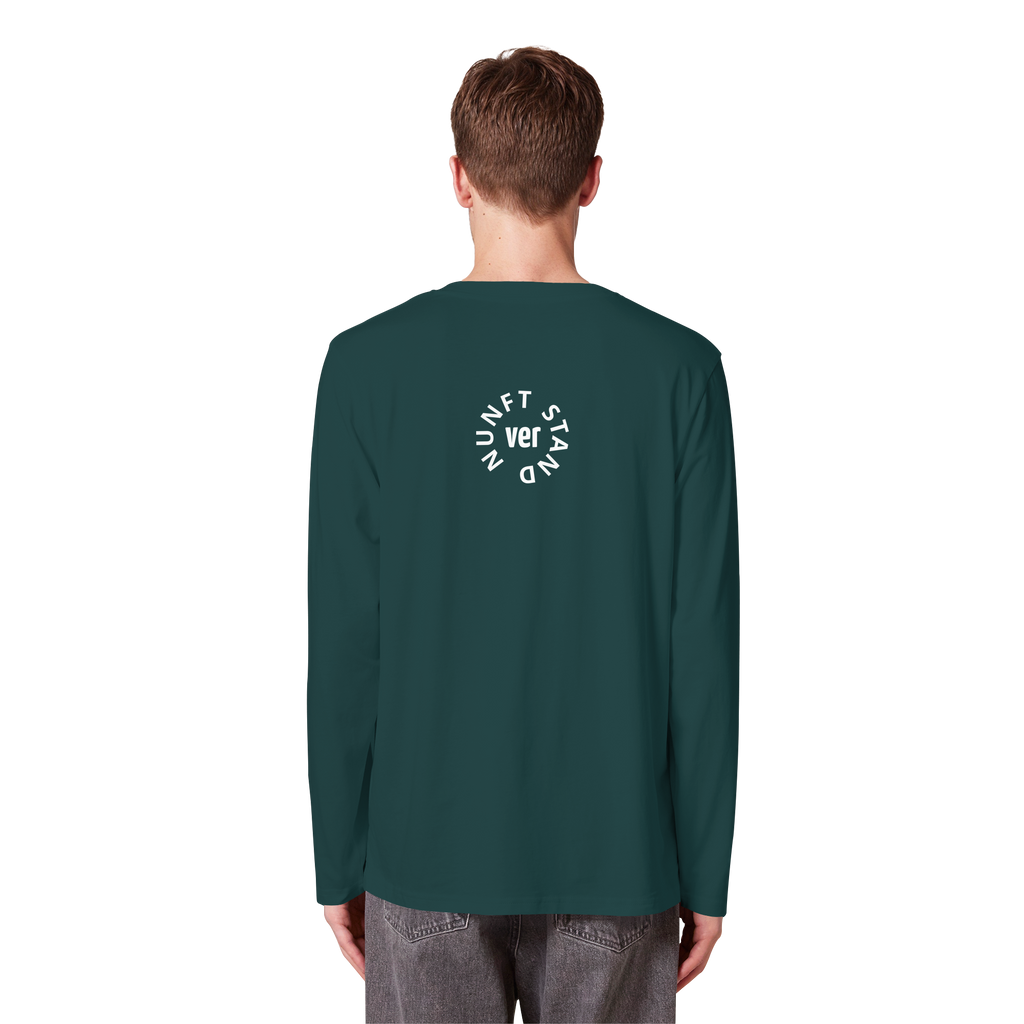 WHITE BACK (K4) - Organic Longsleeve T-Shirt