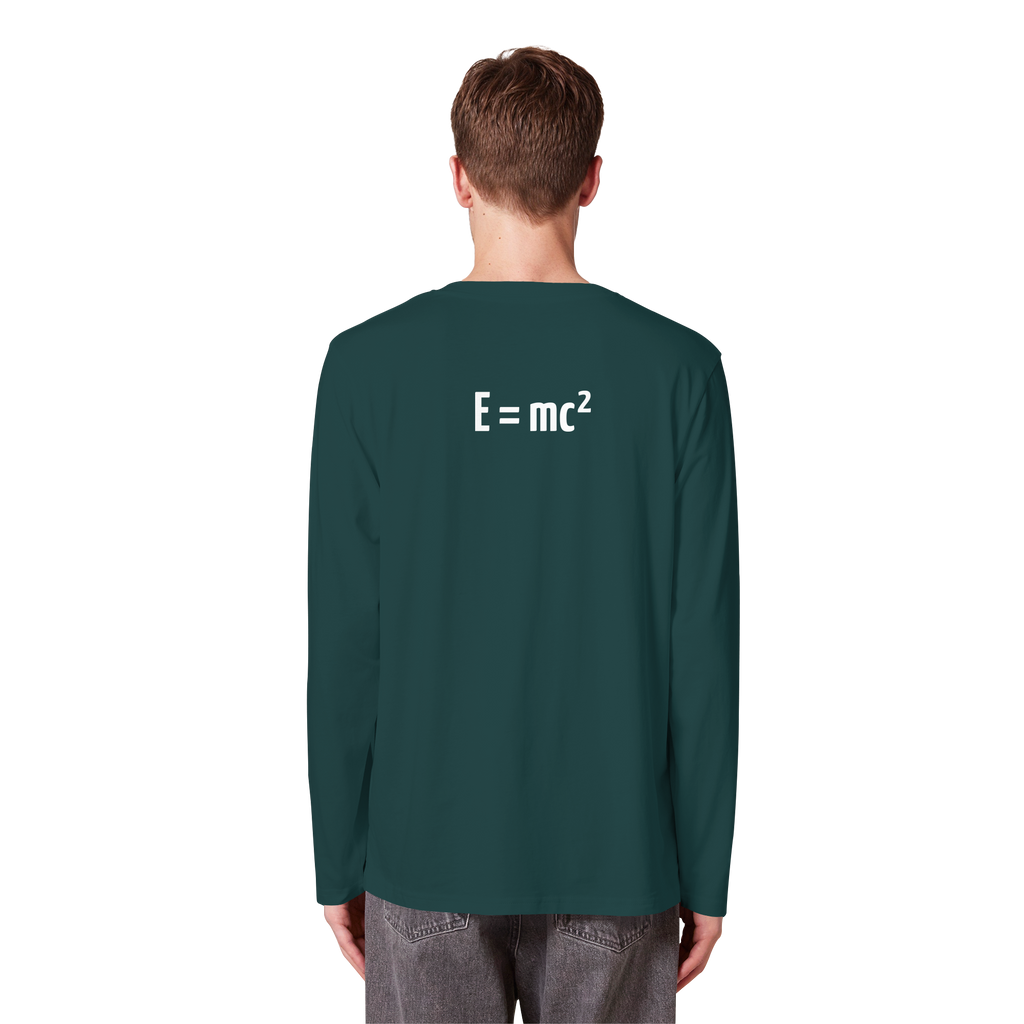 WHITE BACK (K3) - Organic Longsleeve T-Shirt