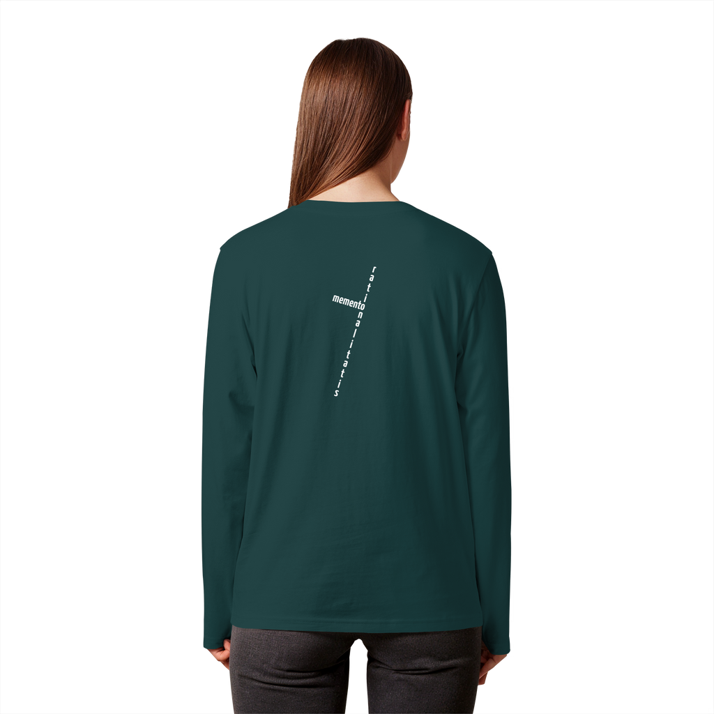 WHITE BACK (K2) - Organic Longsleeve T-Shirt