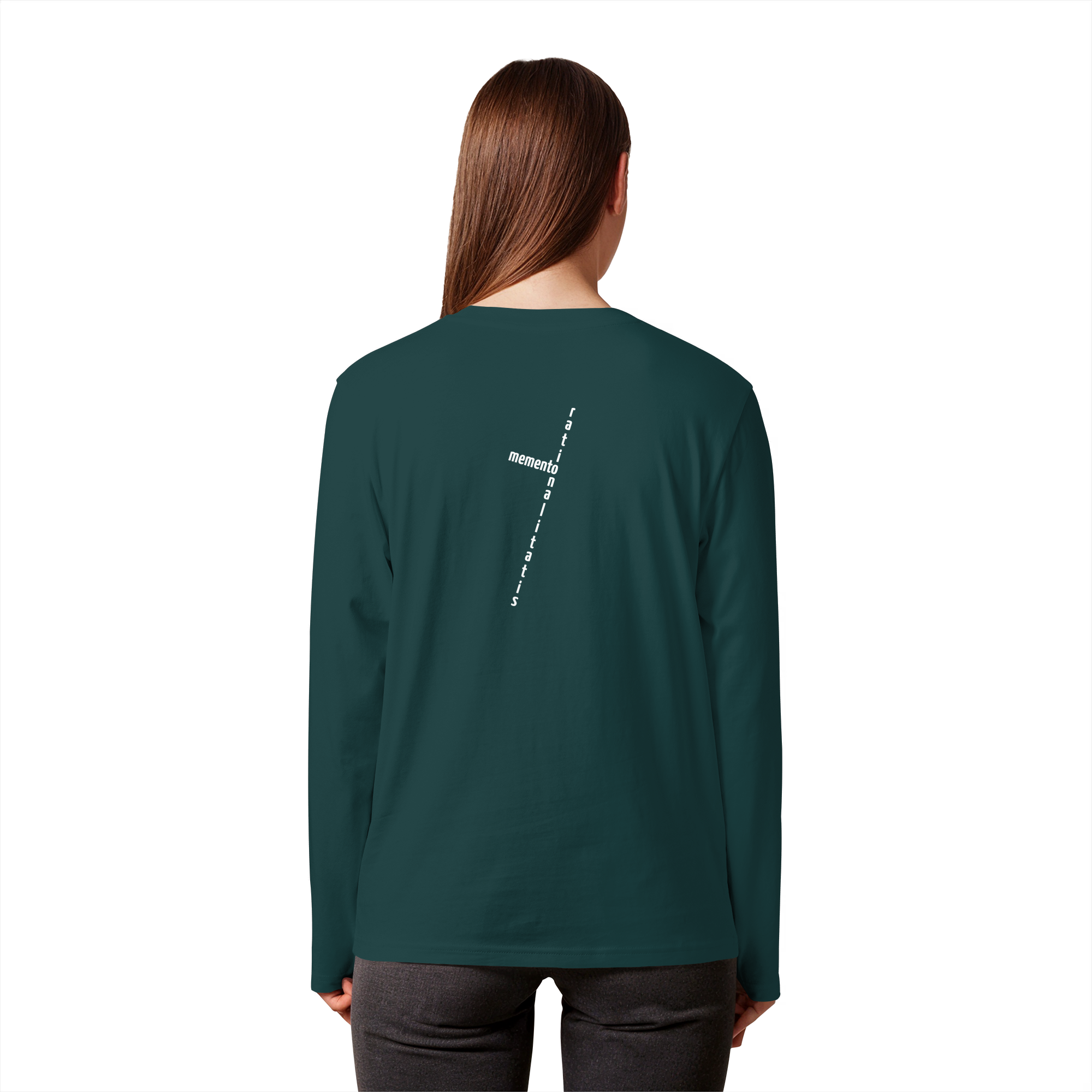 WHITE BACK (K2) - Organic Longsleeve T-Shirt