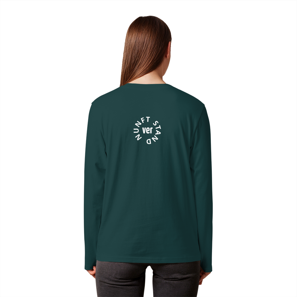 WHITE BACK (K4) - Organic Longsleeve T-Shirt