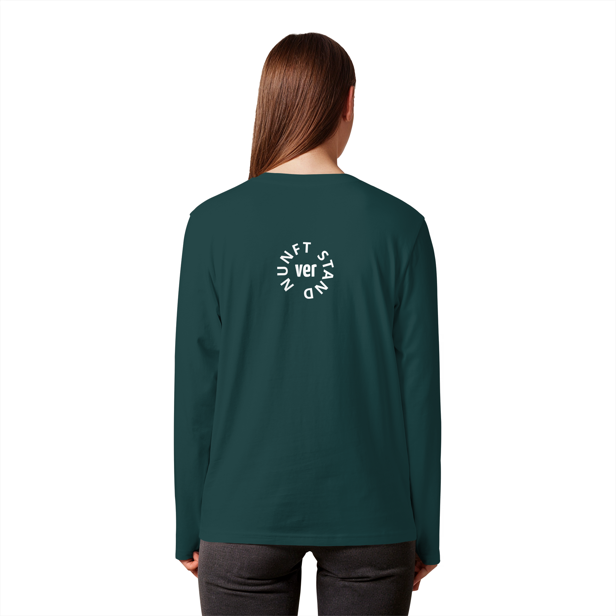 WHITE BACK (K4) - Organic Longsleeve T-Shirt