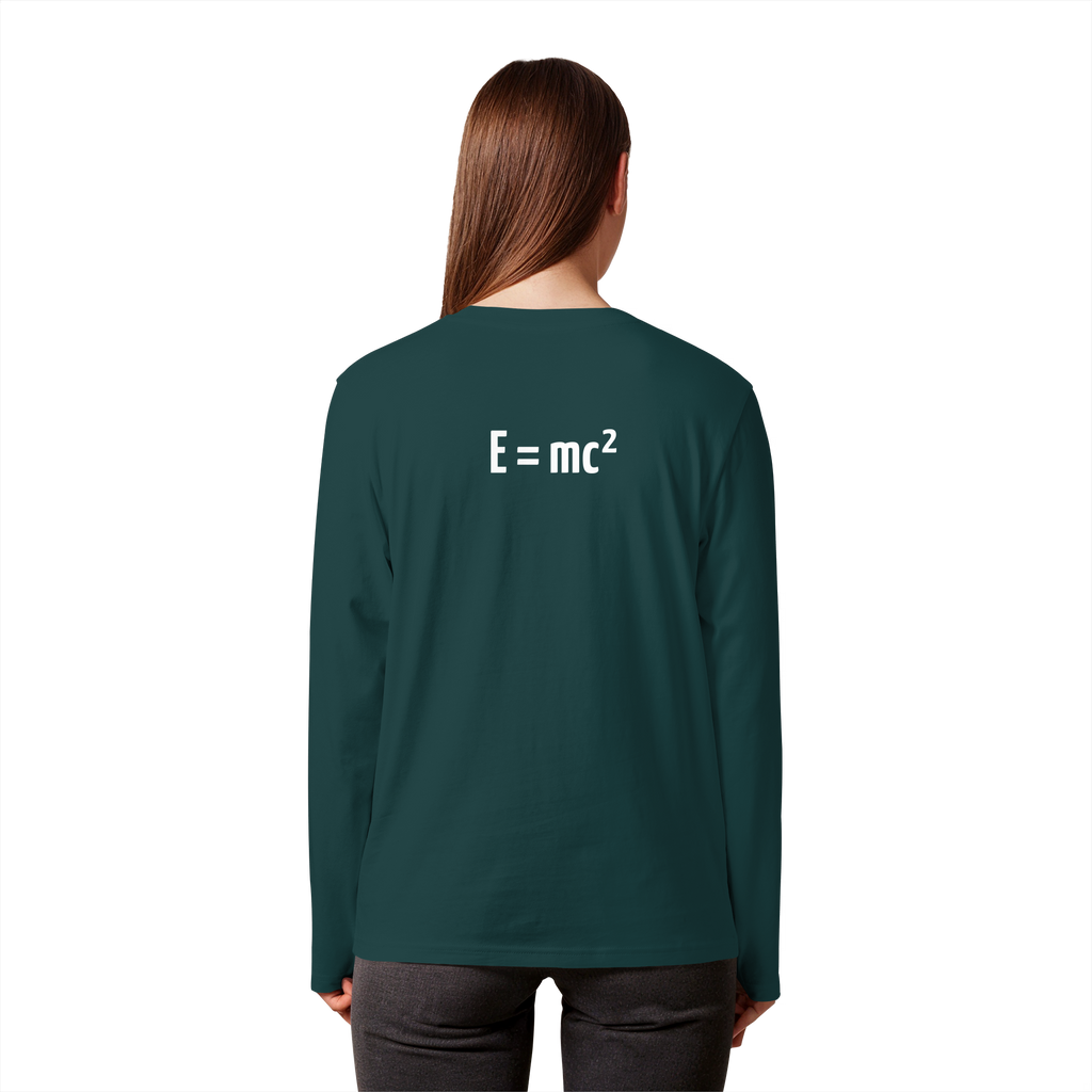 WHITE BACK (K3) - Organic Longsleeve T-Shirt