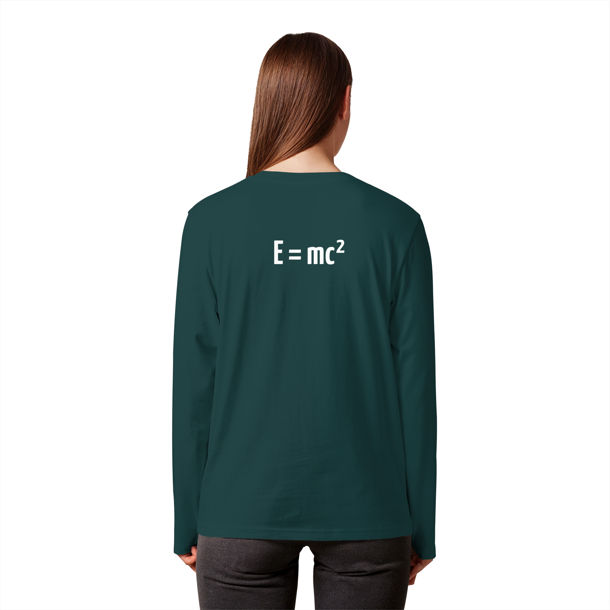 WHITE BACK (K3) - Organic Longsleeve T-Shirt