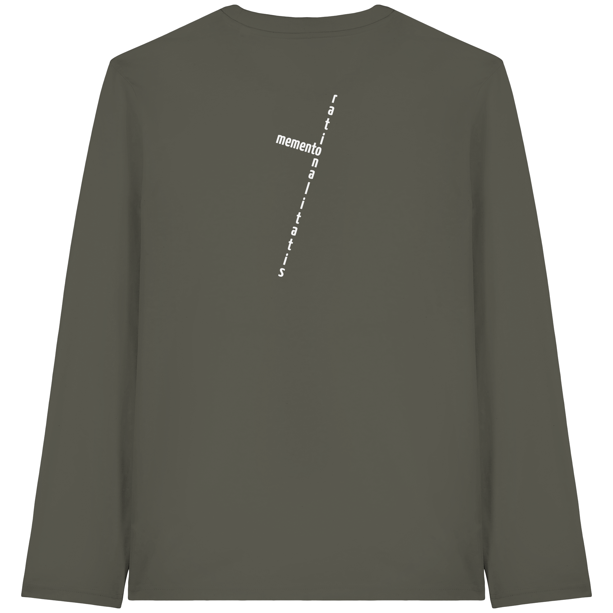 WHITE BACK (K2) - Organic Longsleeve T-Shirt