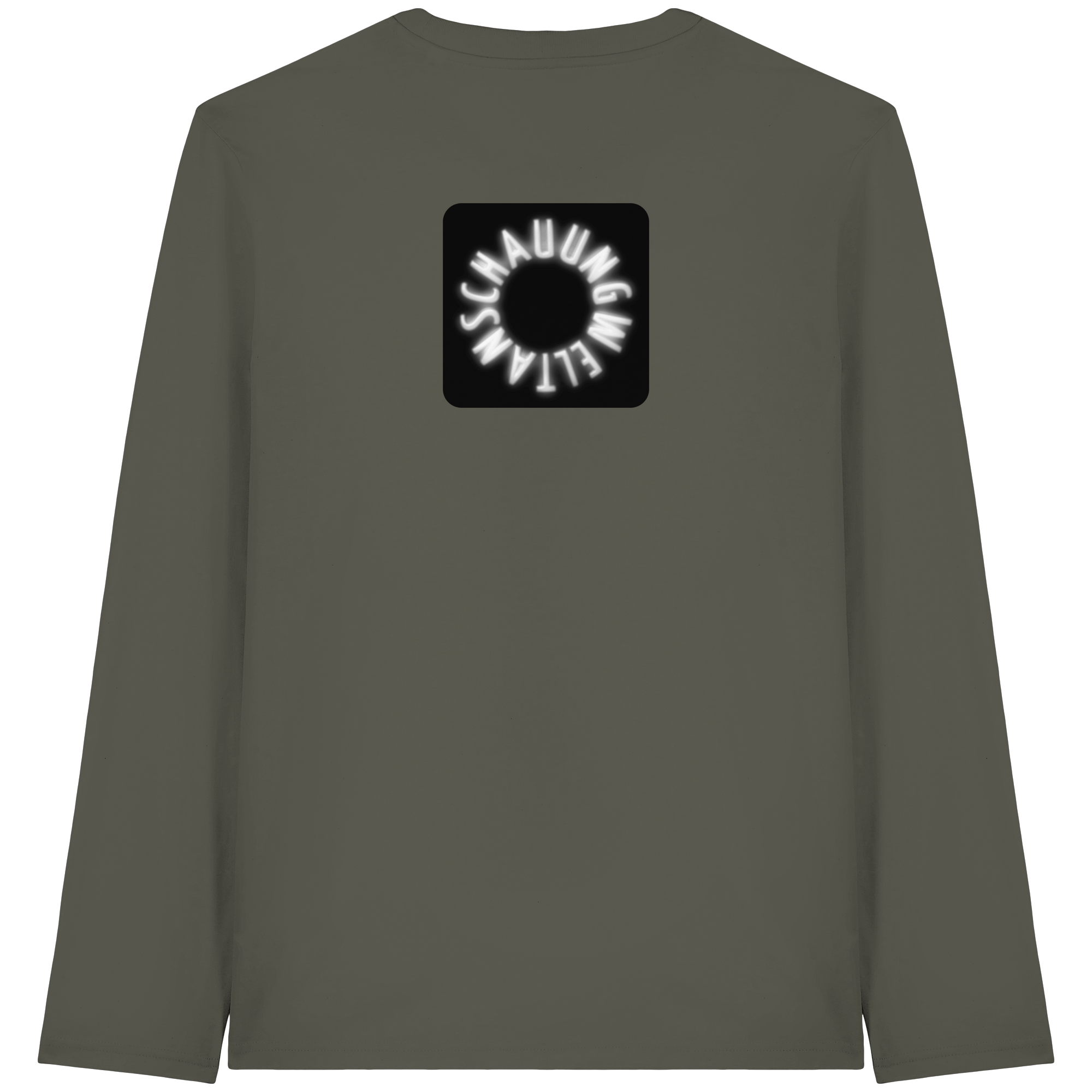 WHITE BACK (K5) - Organic Longsleeve T-Shirt