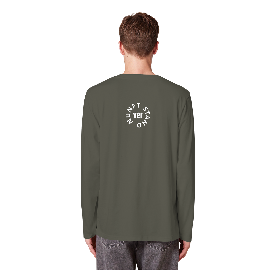 WHITE BACK (K4) - Organic Longsleeve T-Shirt
