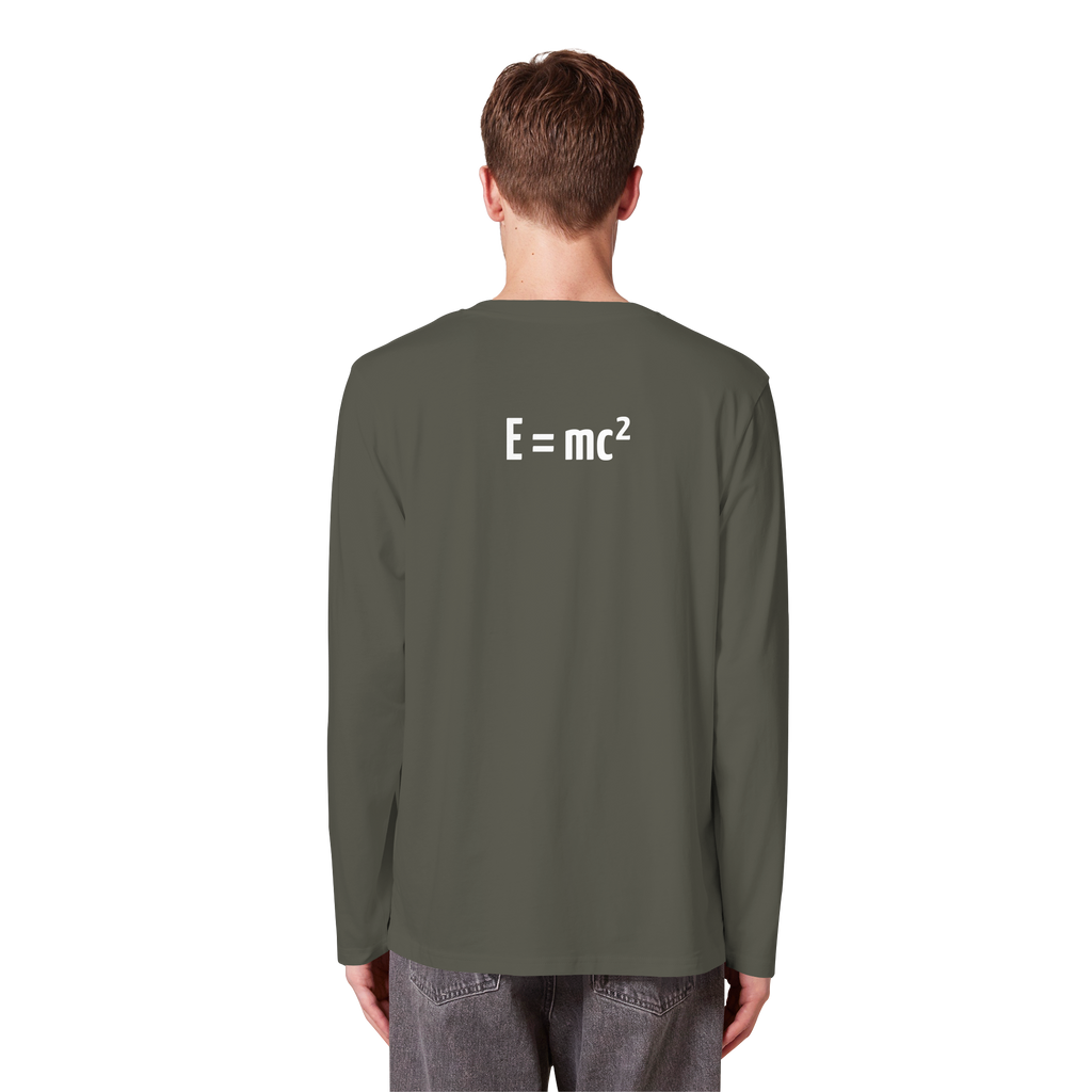 WHITE BACK (K3) - Organic Longsleeve T-Shirt