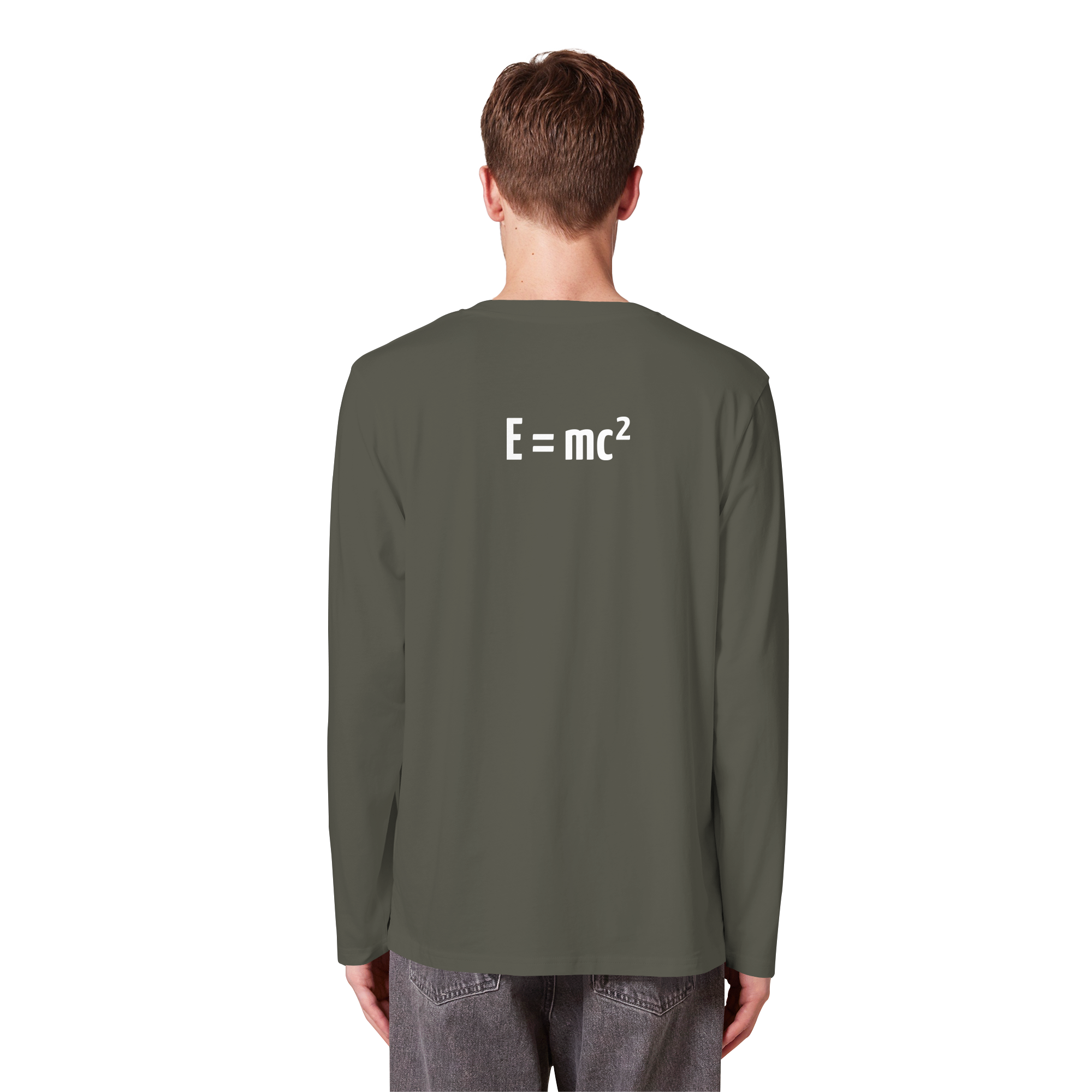 WHITE BACK (K3) - Organic Longsleeve T-Shirt