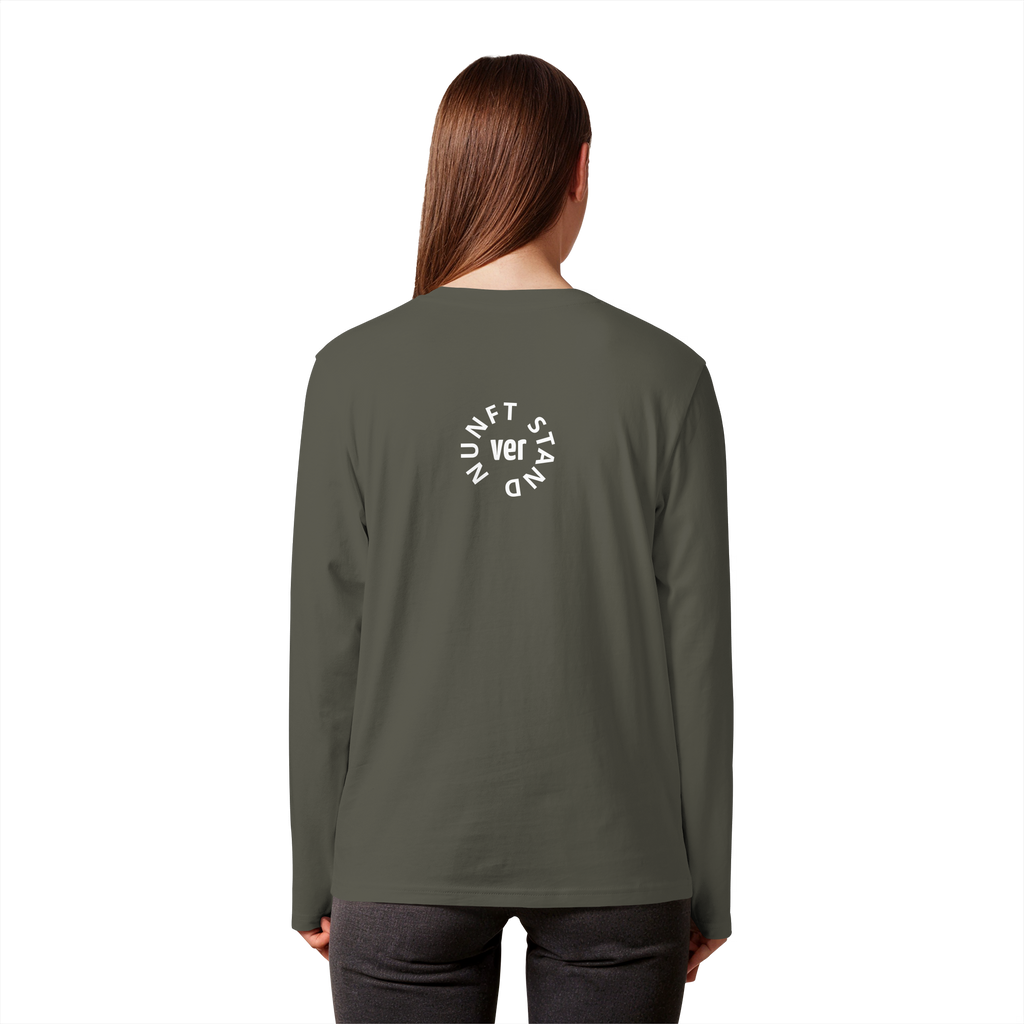WHITE BACK (K4) - Organic Longsleeve T-Shirt