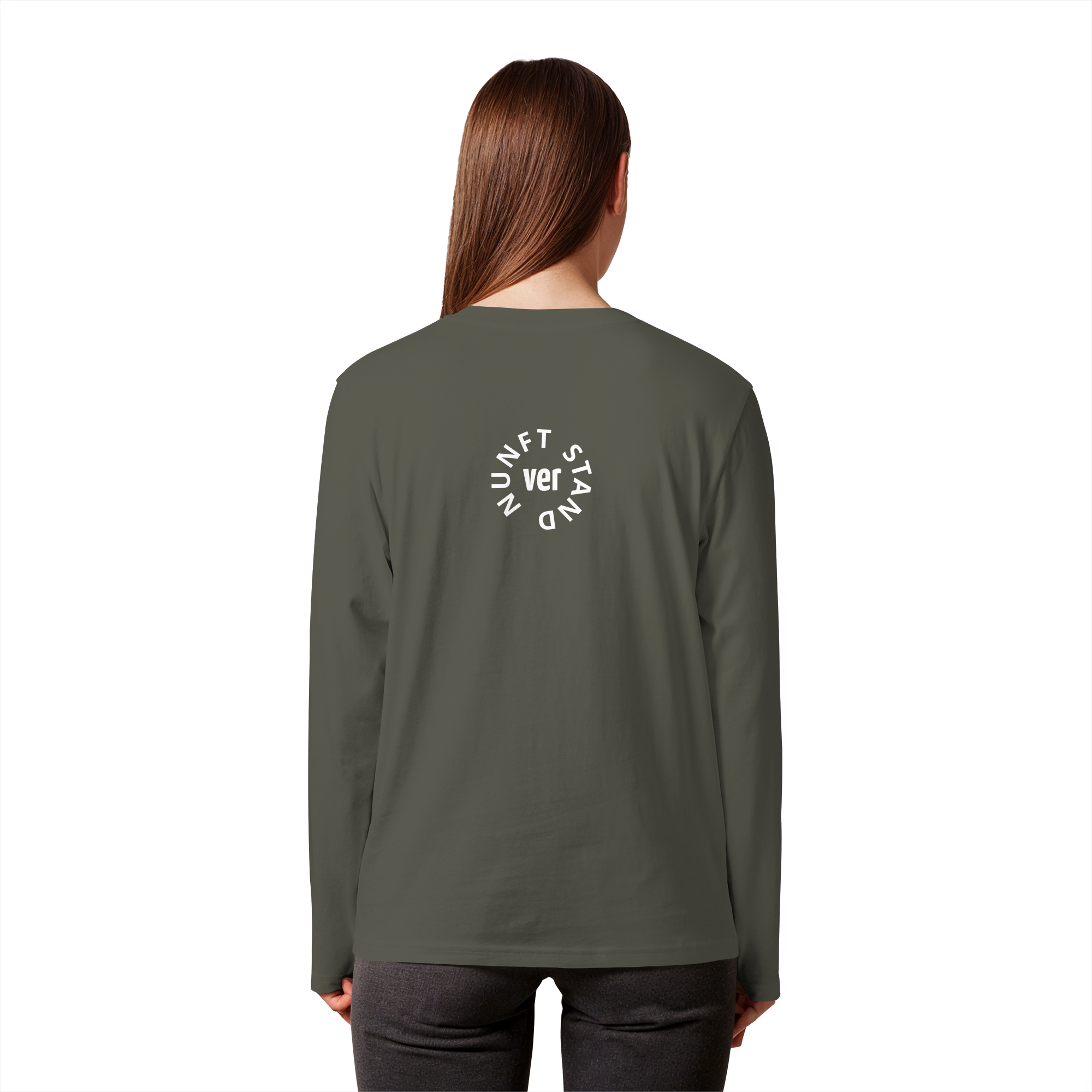 WHITE BACK (K4) - Organic Longsleeve T-Shirt