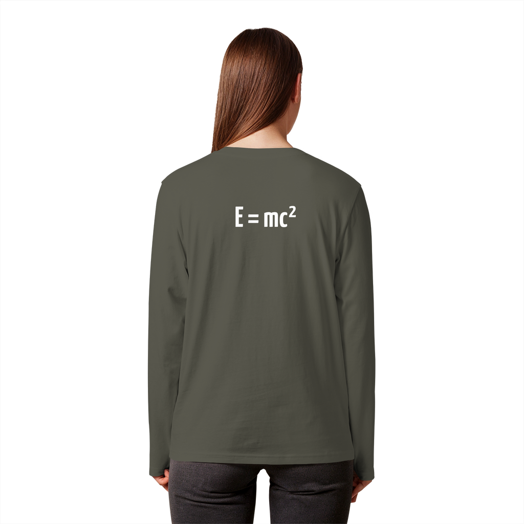 WHITE BACK (K3) - Organic Longsleeve T-Shirt