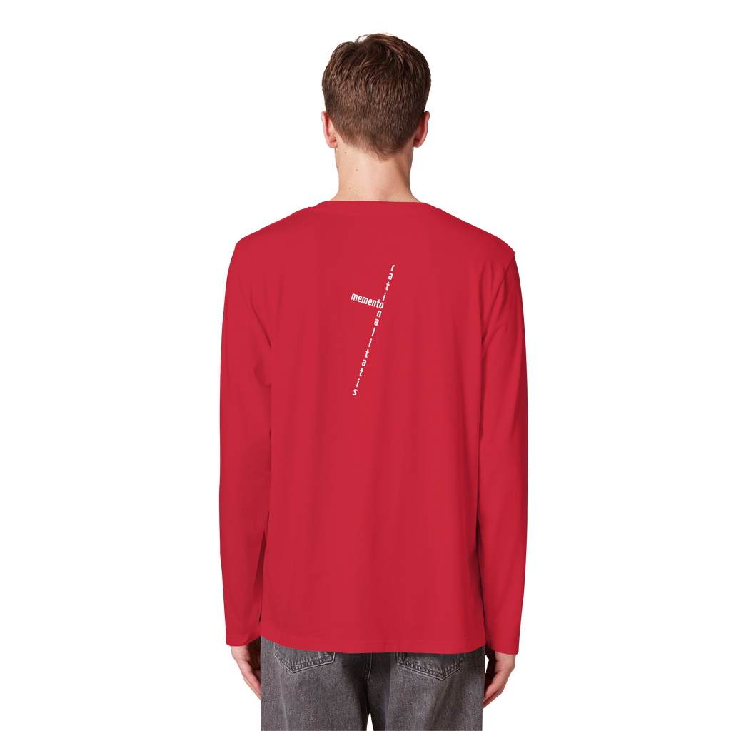 WHITE BACK (K2) - Organic Longsleeve T-Shirt