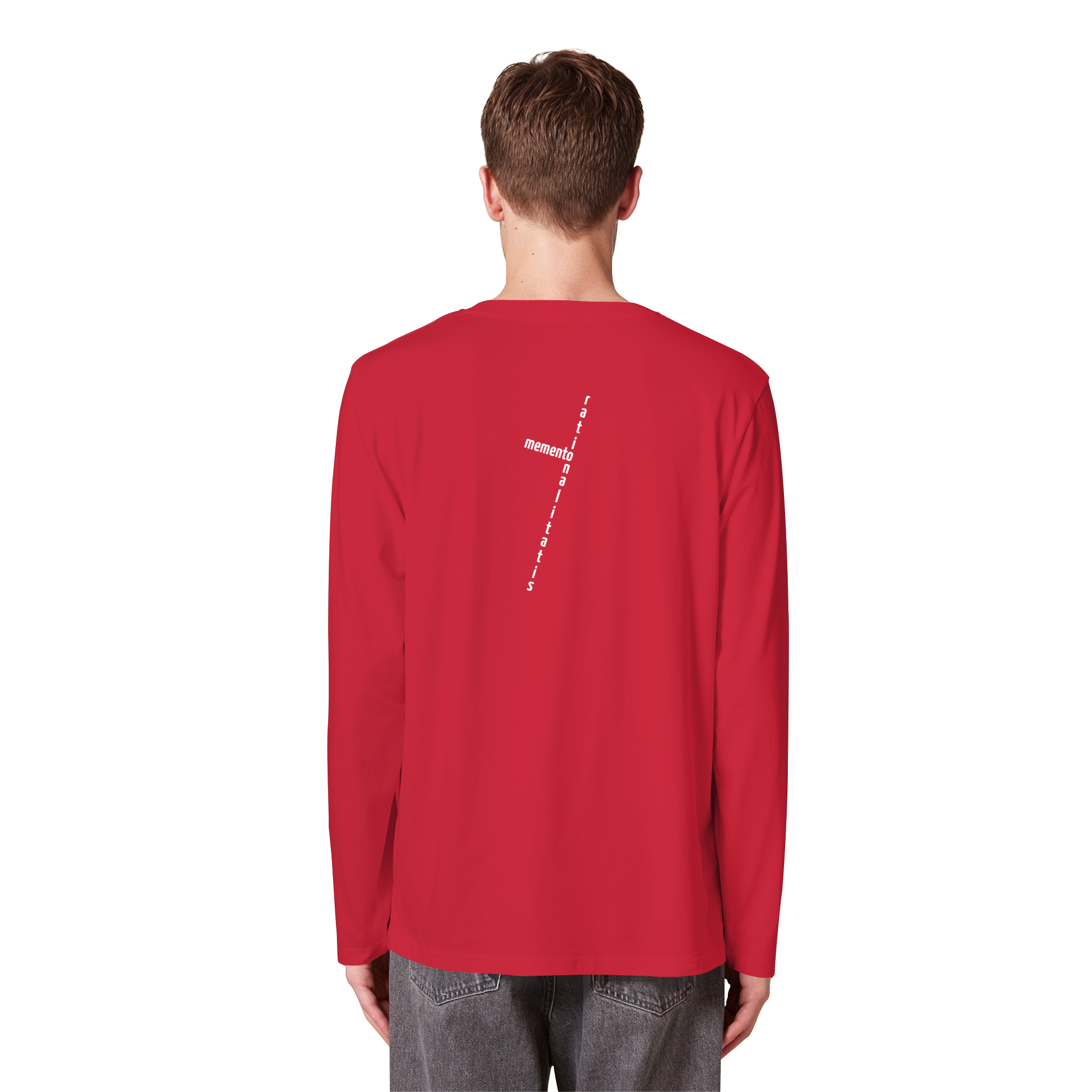 WHITE BACK (K2) - Organic Longsleeve T-Shirt
