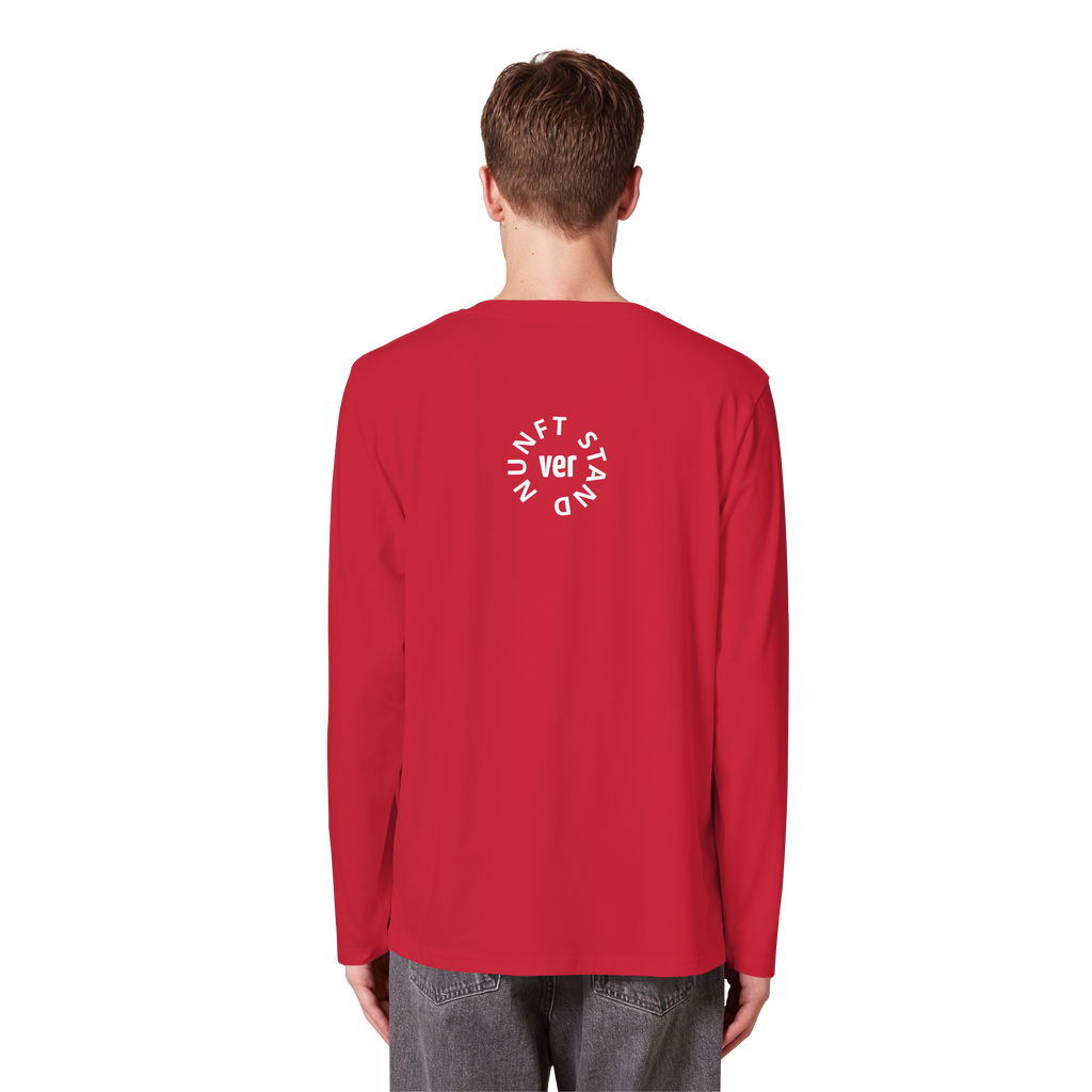 WHITE BACK (K4) - Organic Longsleeve T-Shirt