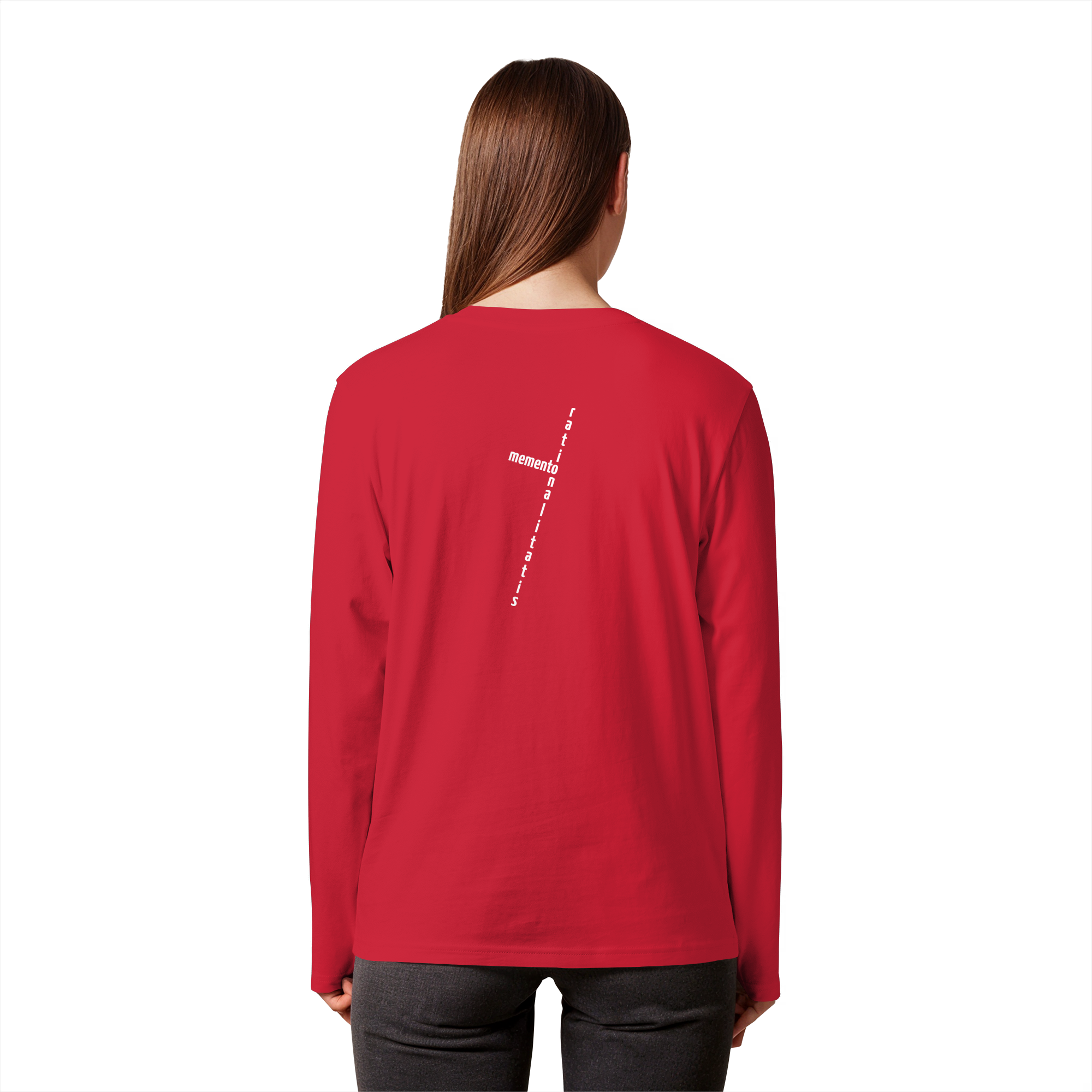 WHITE BACK (K2) - Organic Longsleeve T-Shirt