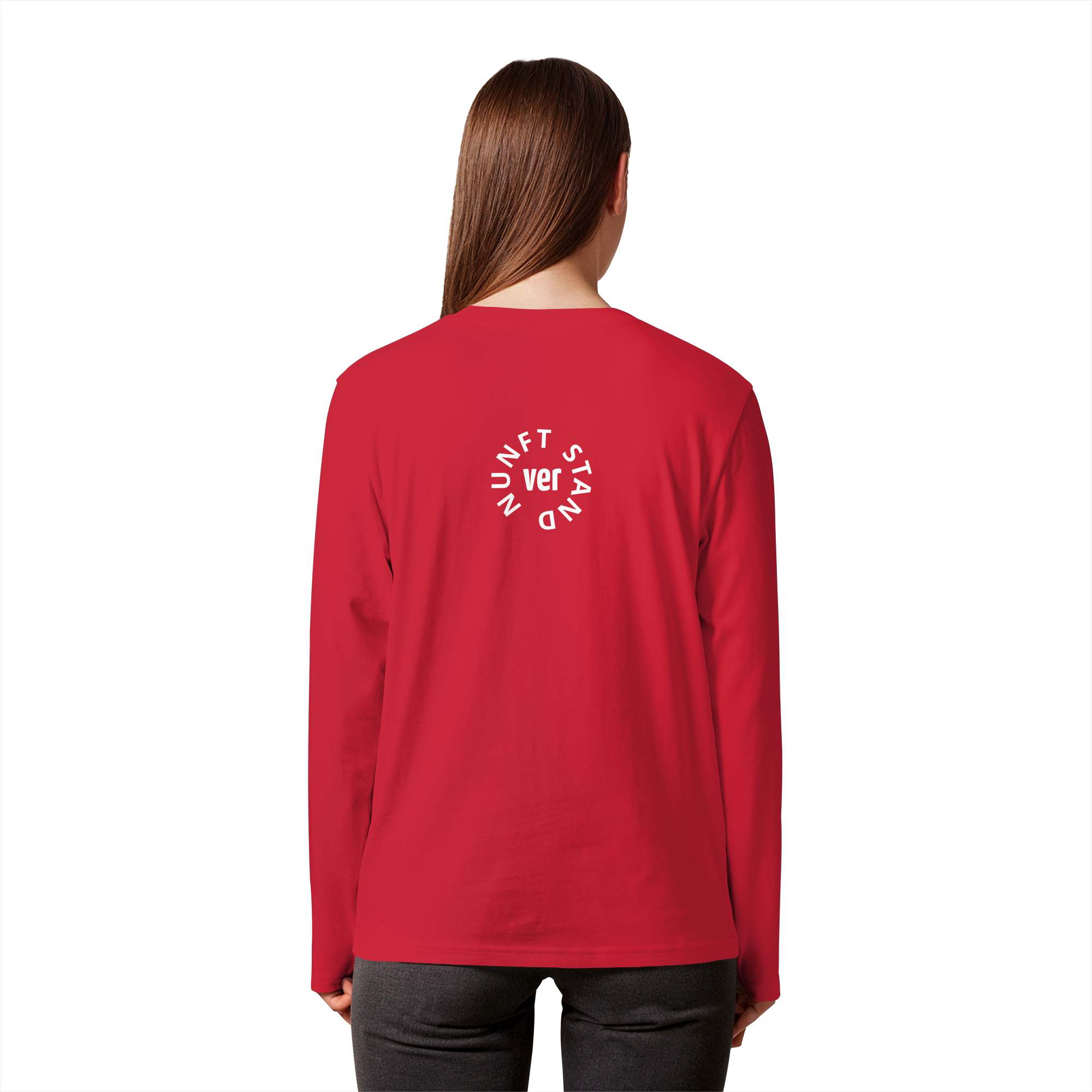 WHITE BACK (K4) - Organic Longsleeve T-Shirt