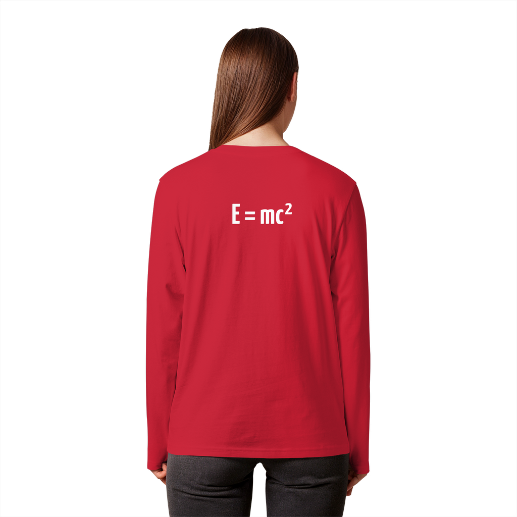 WHITE BACK (K3) - Organic Longsleeve T-Shirt