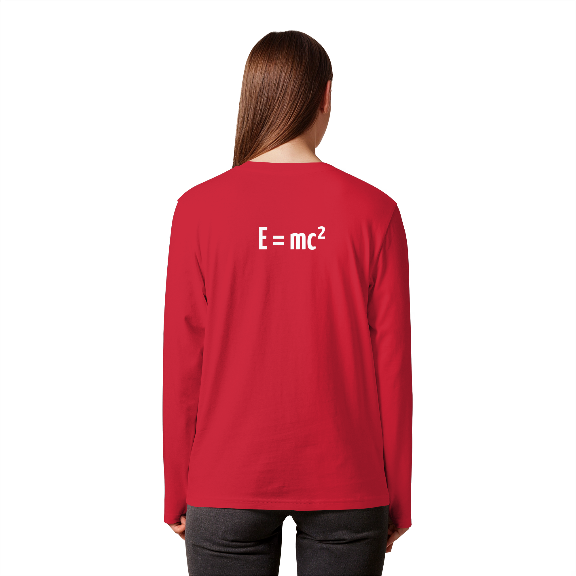 WHITE BACK (K3) - Organic Longsleeve T-Shirt