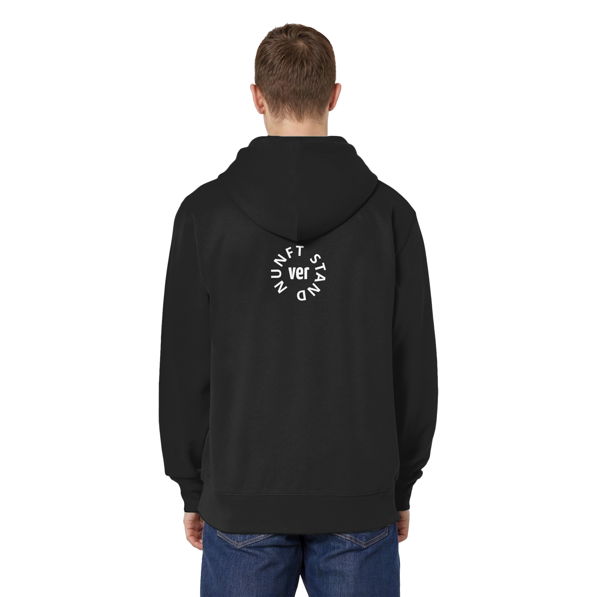 WHITE BACK (K4) - Organic Relaxed Zipper