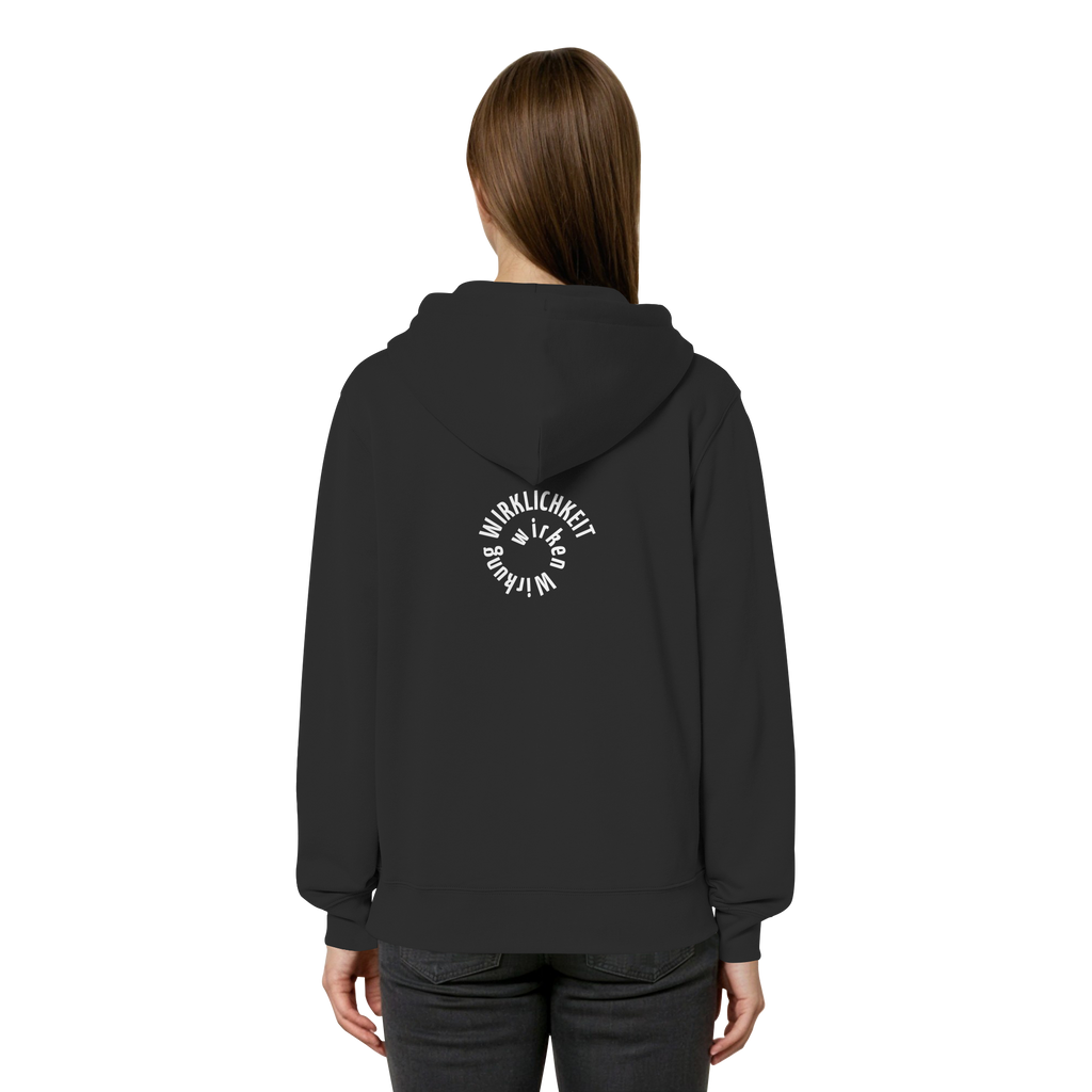 WHITE BACK - Relaxed Zipper