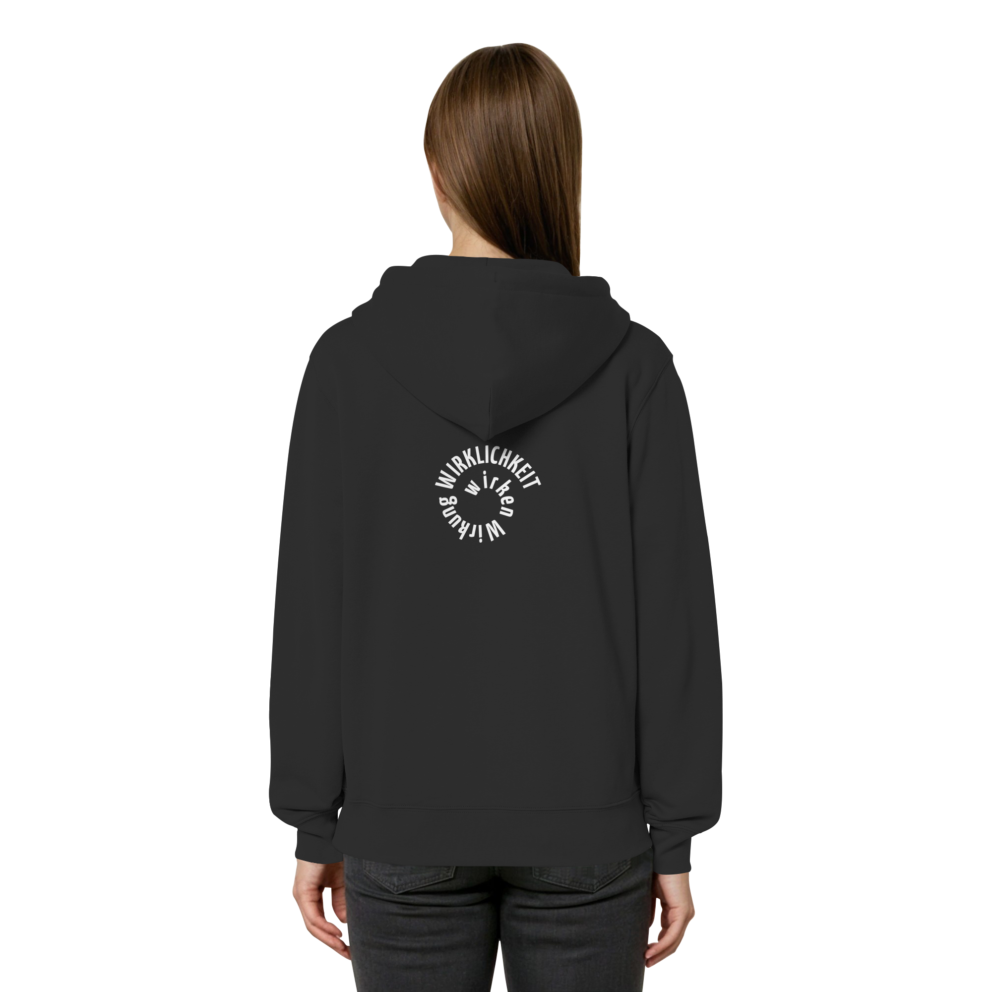 WHITE BACK - Relaxed Zipper