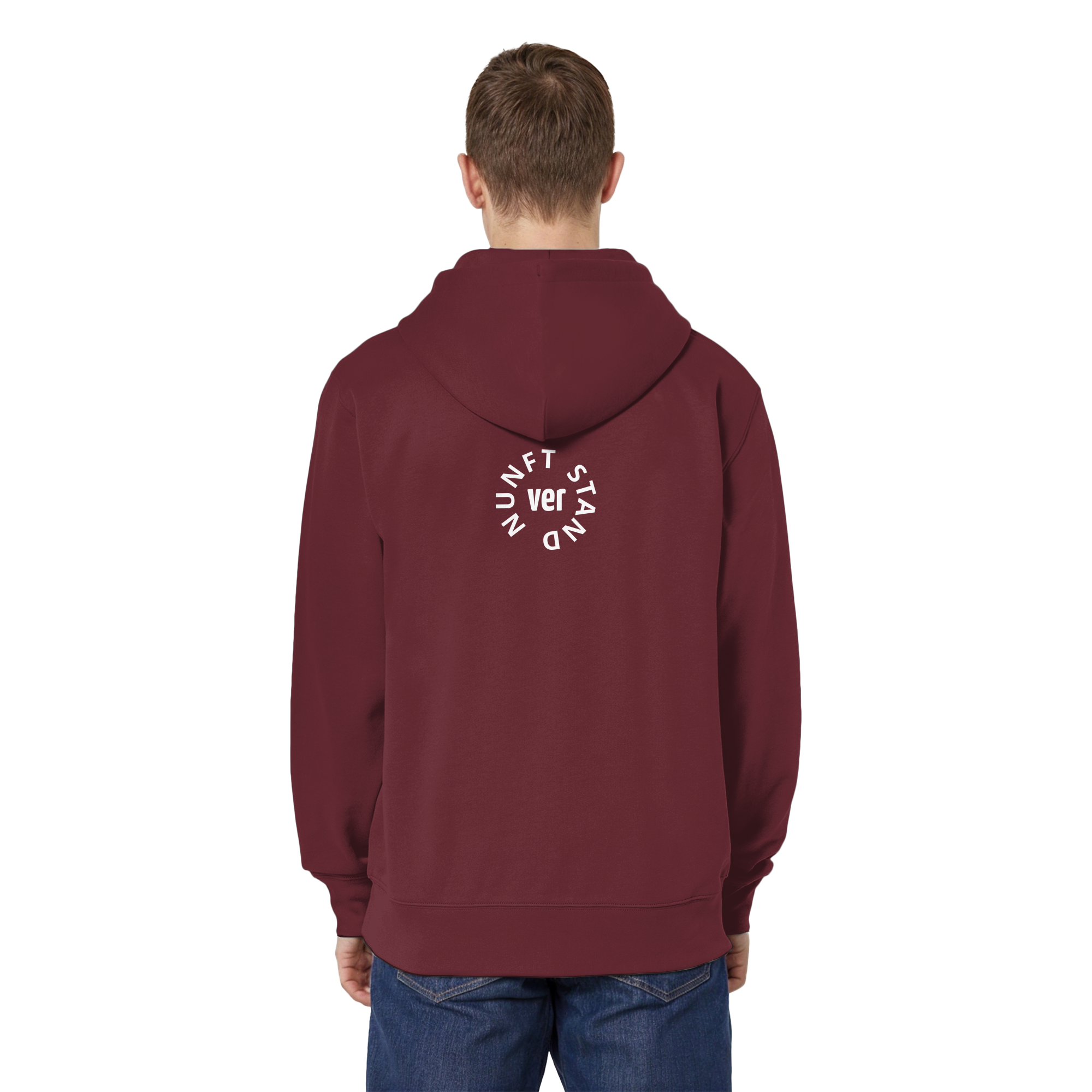 WHITE BACK (K4) - Organic Relaxed Zipper