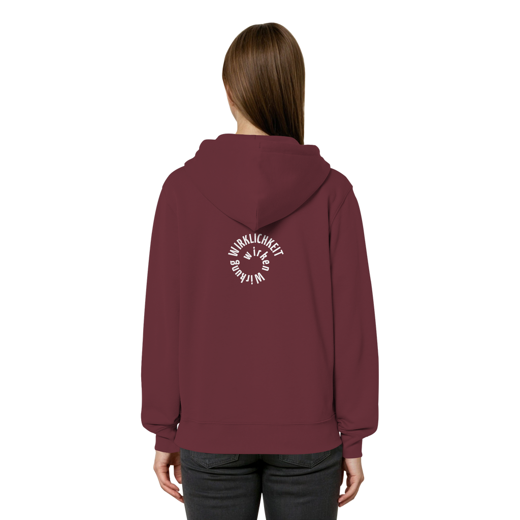 WHITE BACK - Relaxed Zipper