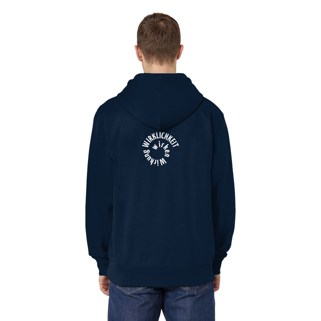 WHITE BACK - Relaxed Zipper