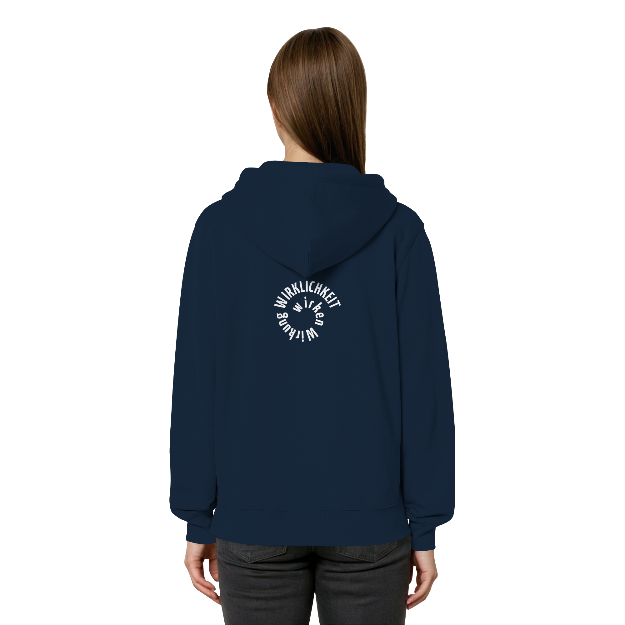 WHITE BACK - Relaxed Zipper