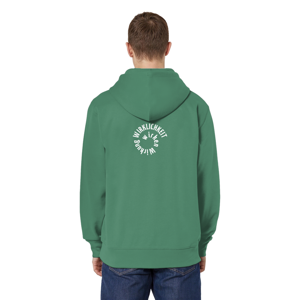 WHITE BACK - Relaxed Zipper