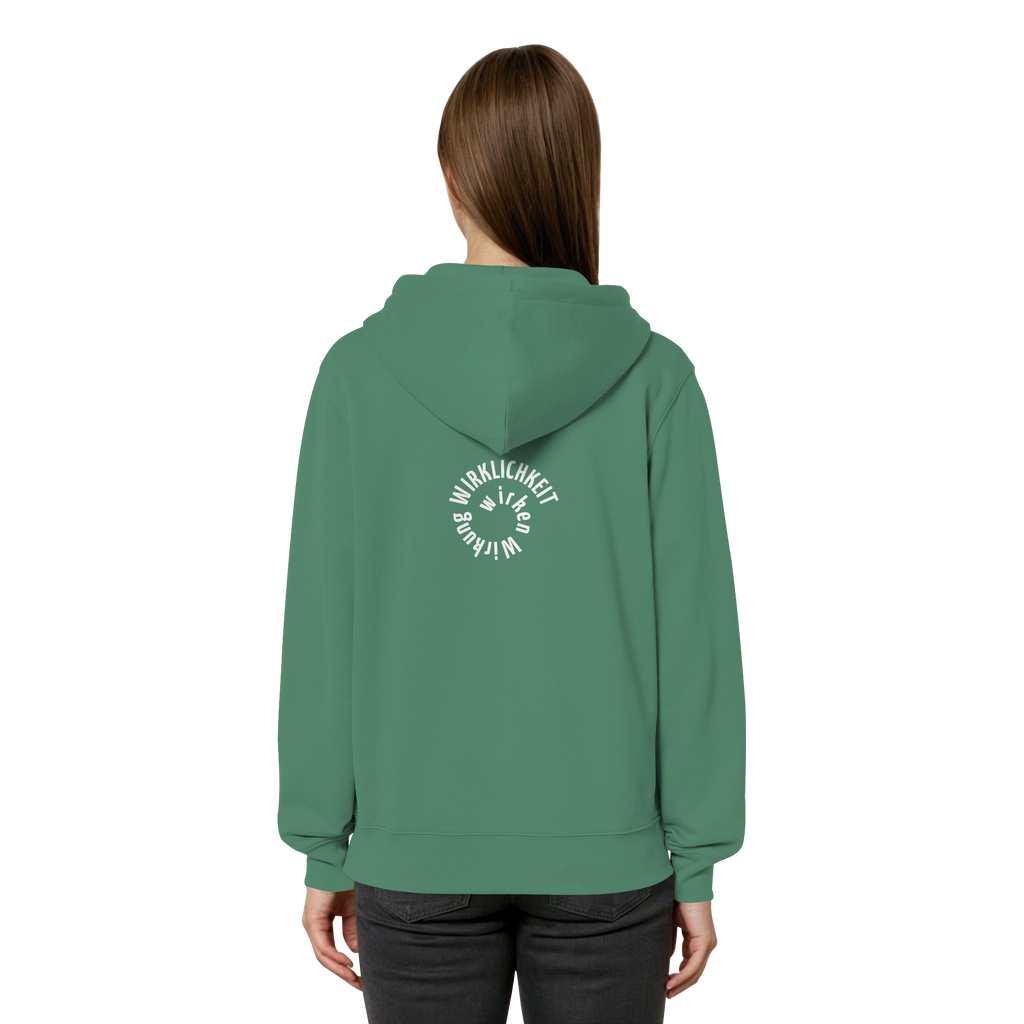 WHITE BACK - Relaxed Zipper