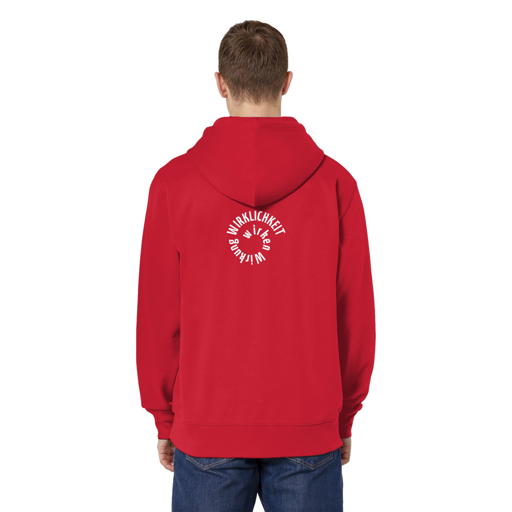 WHITE BACK - Relaxed Zipper