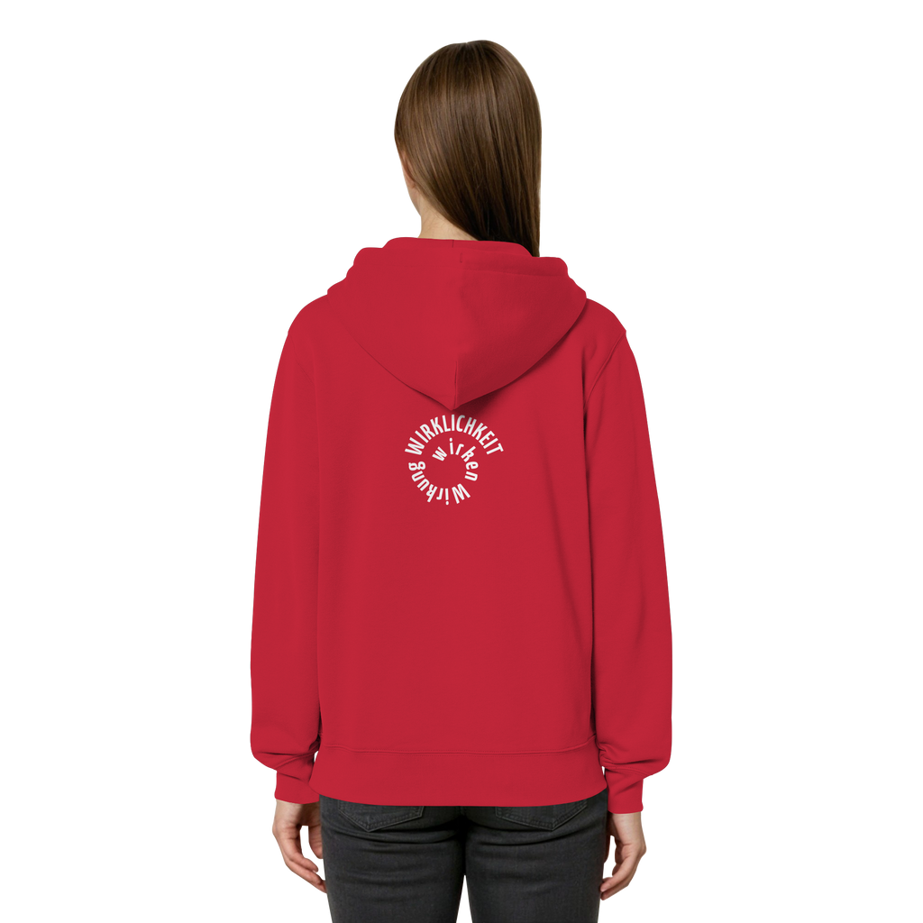 WHITE BACK - Relaxed Zipper