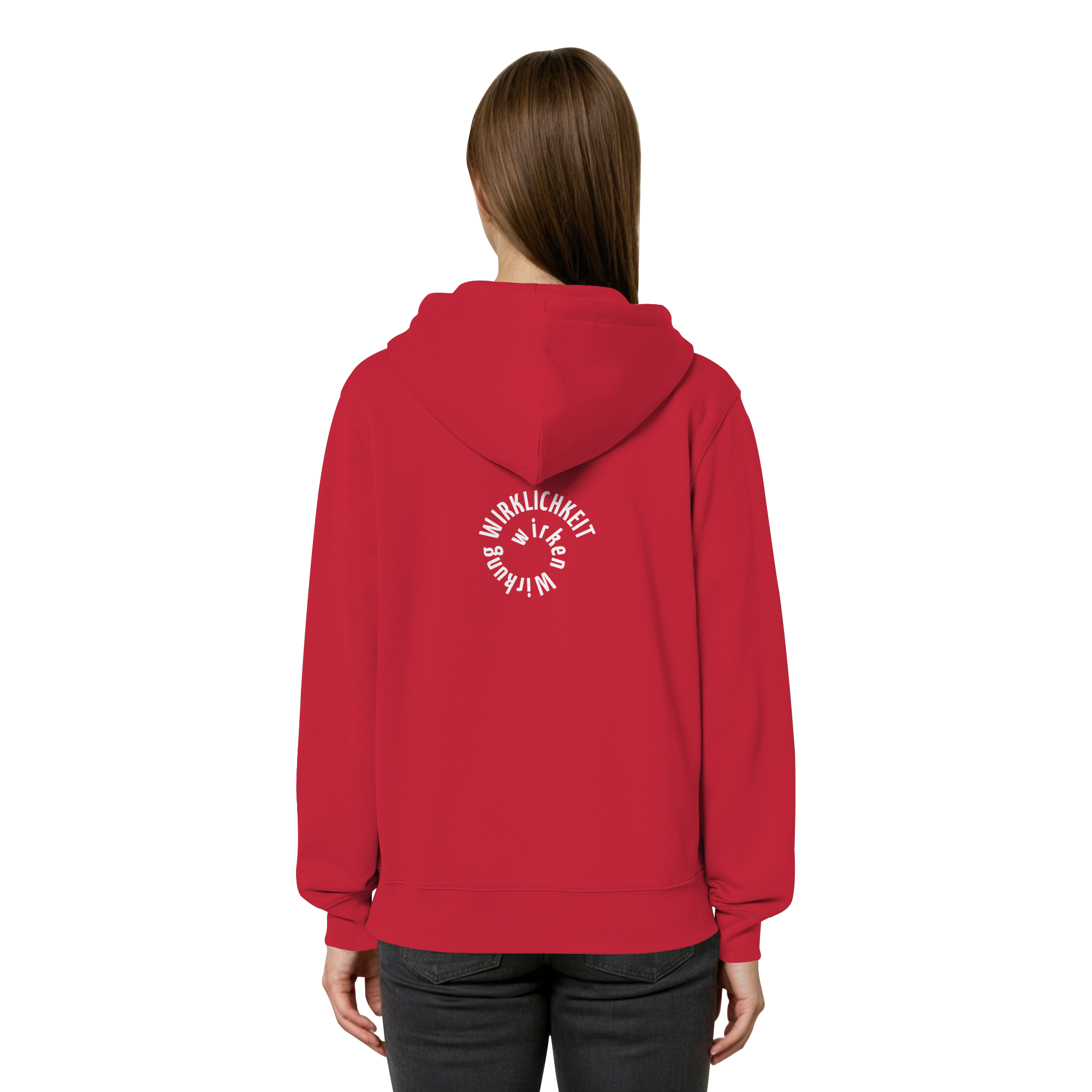 WHITE BACK - Relaxed Zipper