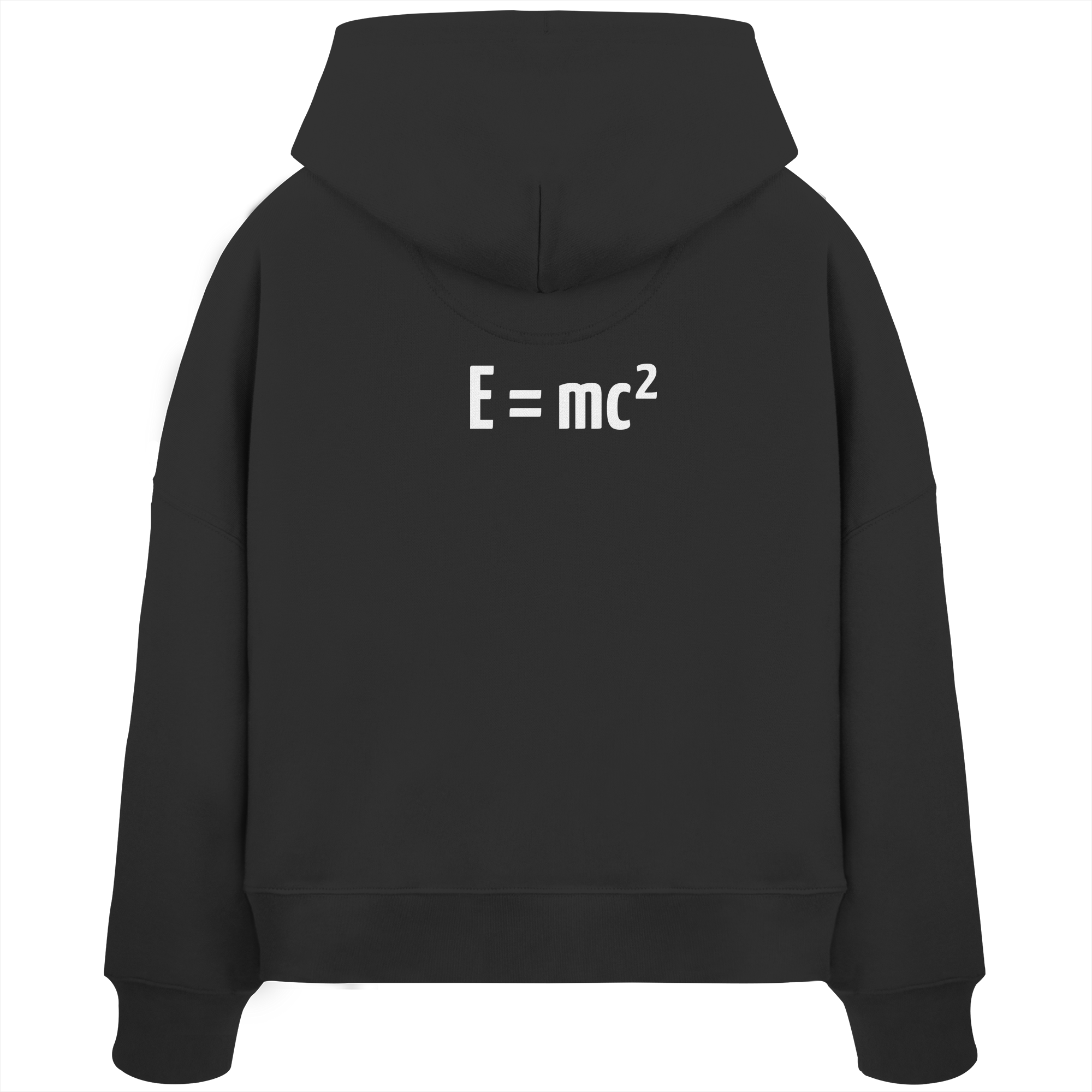 WHITE BACK (K3) - Womens Organic Boxcut Hoodie