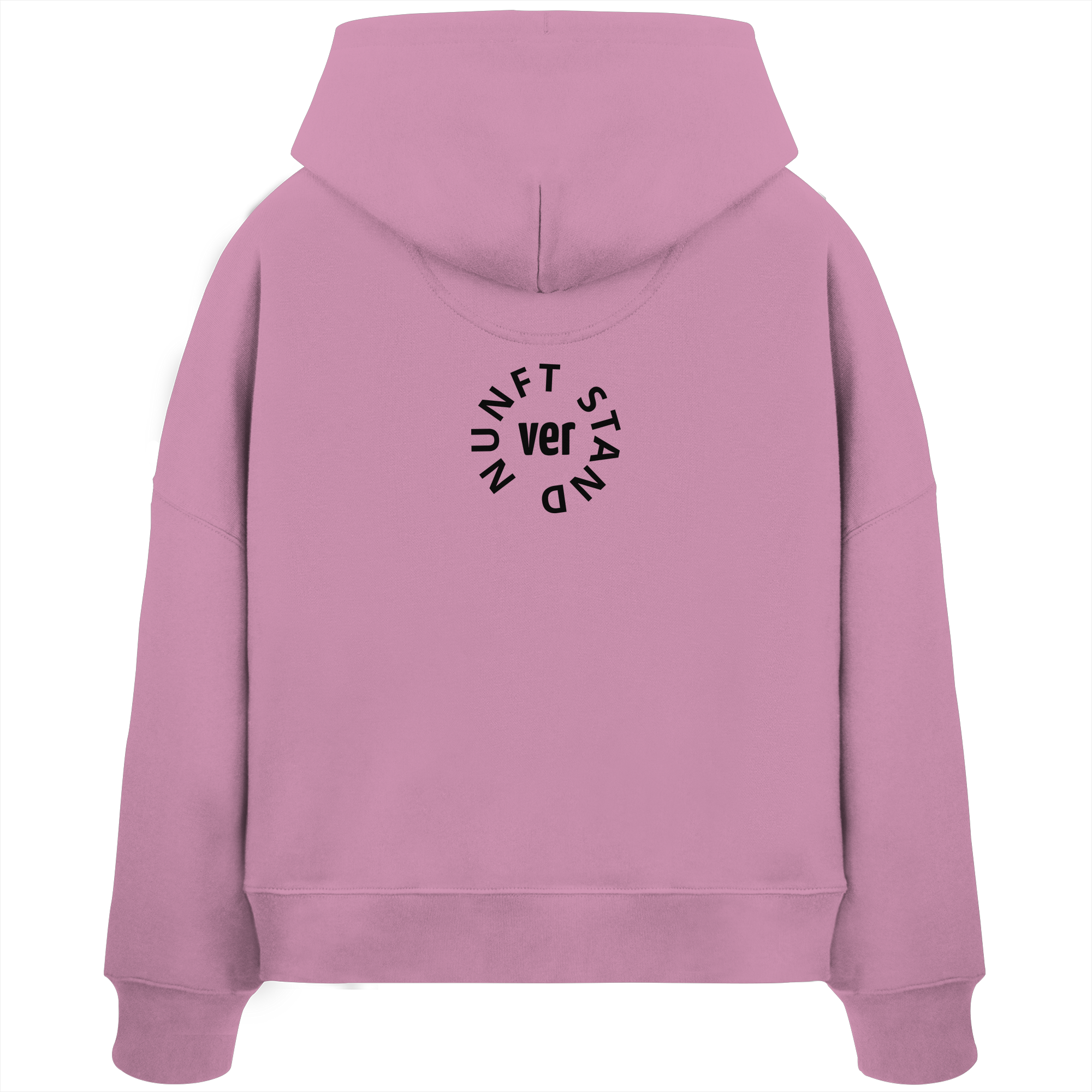 BLACK BACK (K4) - Womens Organic Boxcut Hoodie