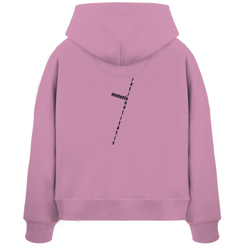 BLACK BACK (K2) - Womens Organic Boxcut Hoodie